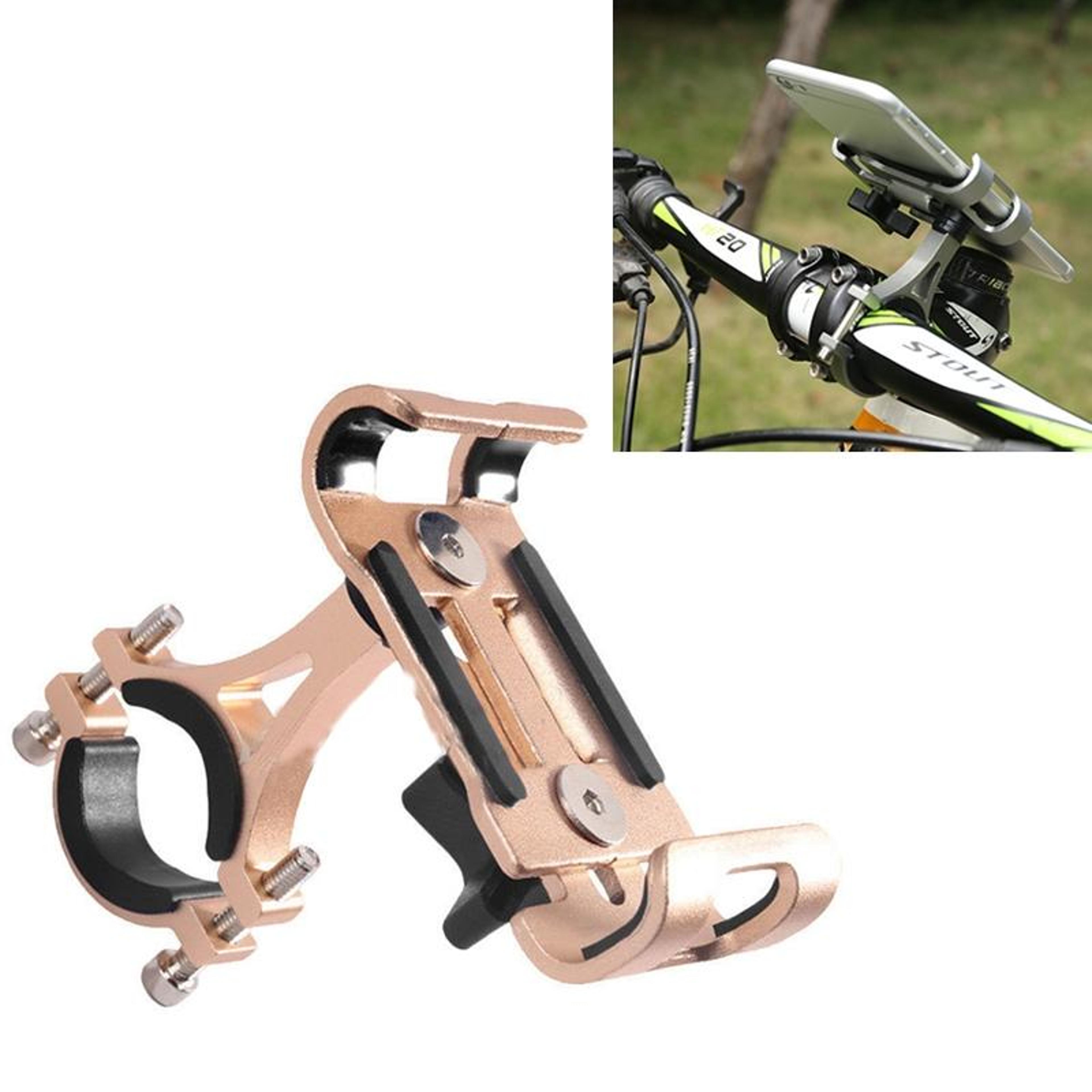 universal aluminum alloy non-rotatable motorcycle & bicycle handlebar phone holder clamp