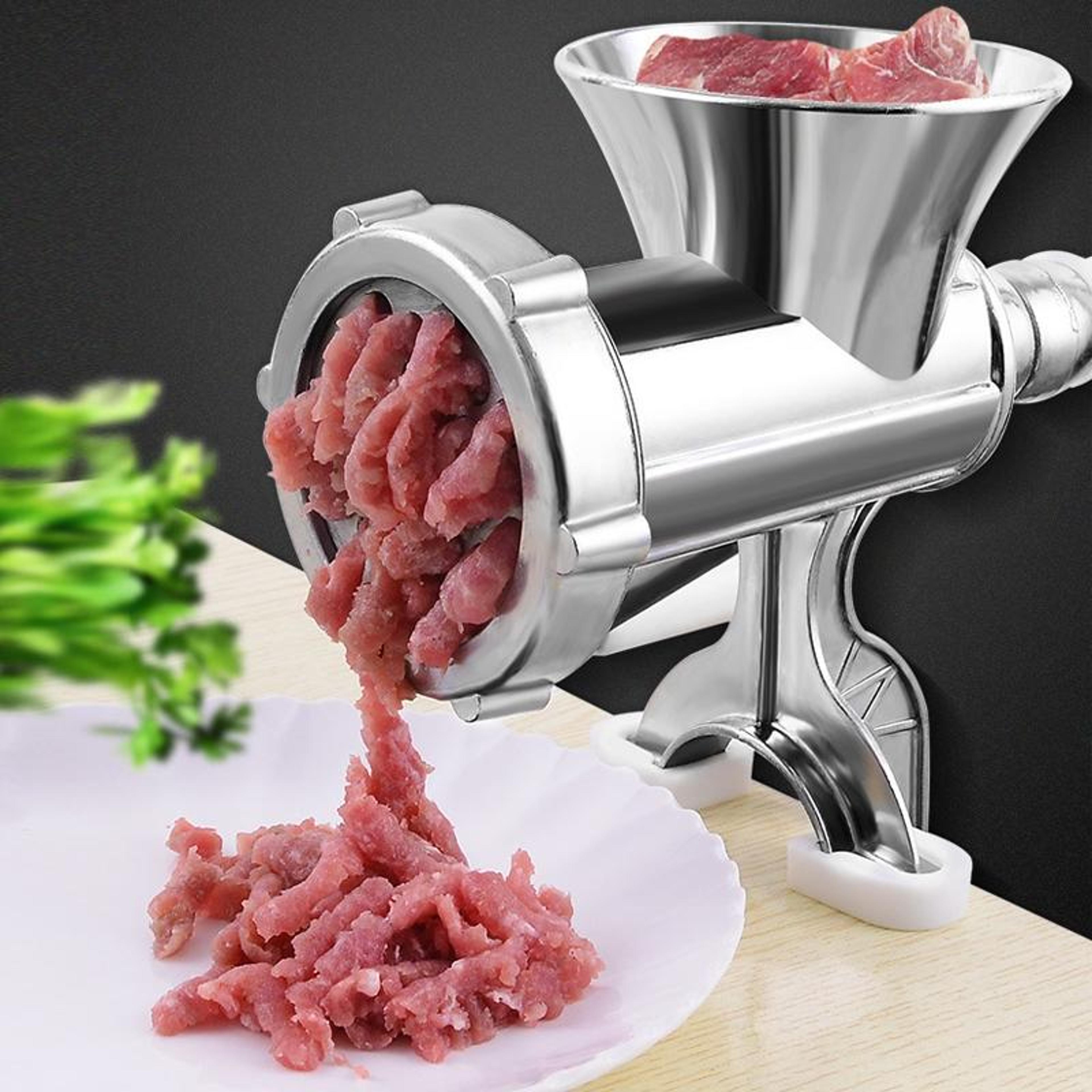 household manual meat grinder sausage stuffer machine large hand crank aluminum alloy
