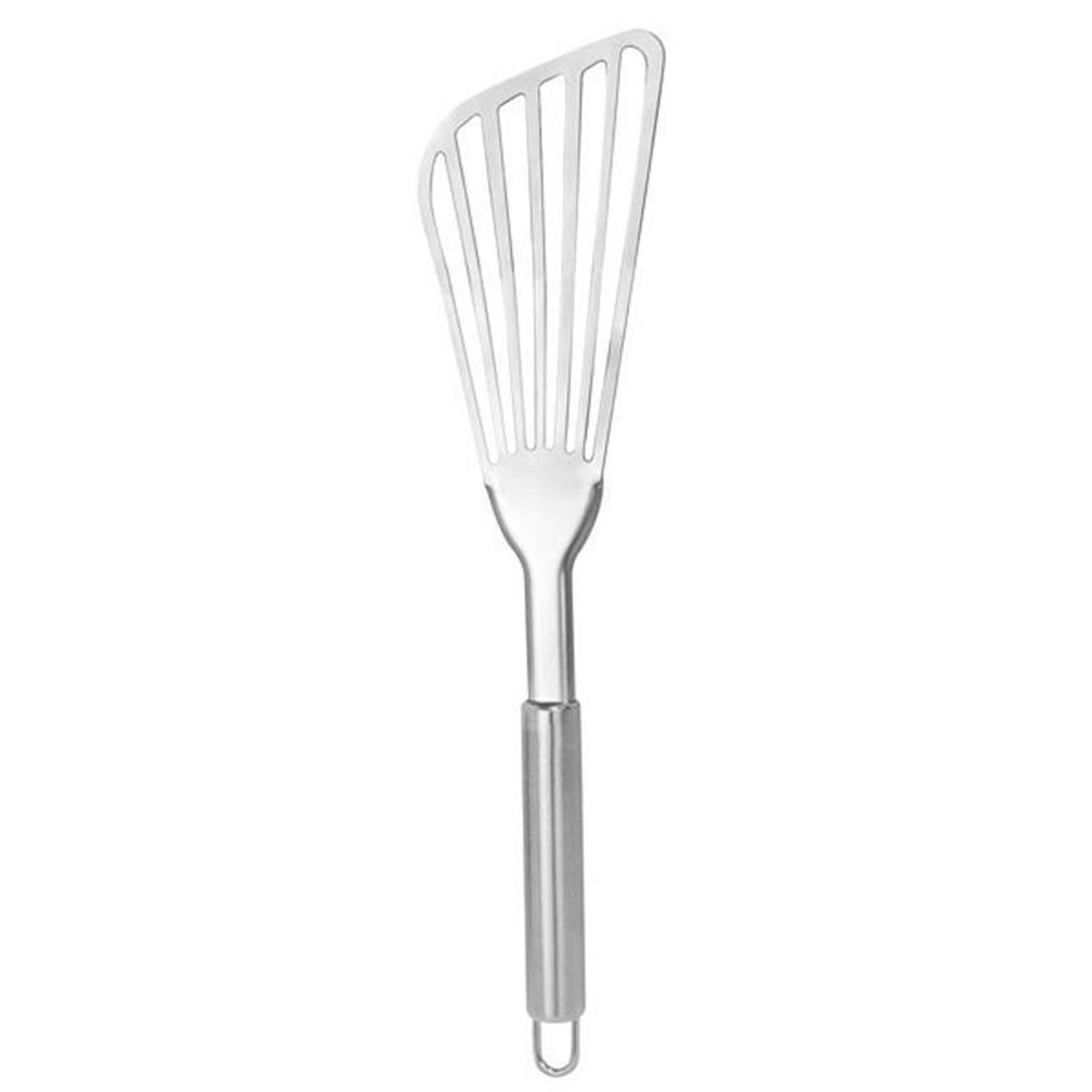 stainless steel fish & steak spatula slotted turner for easy flipping