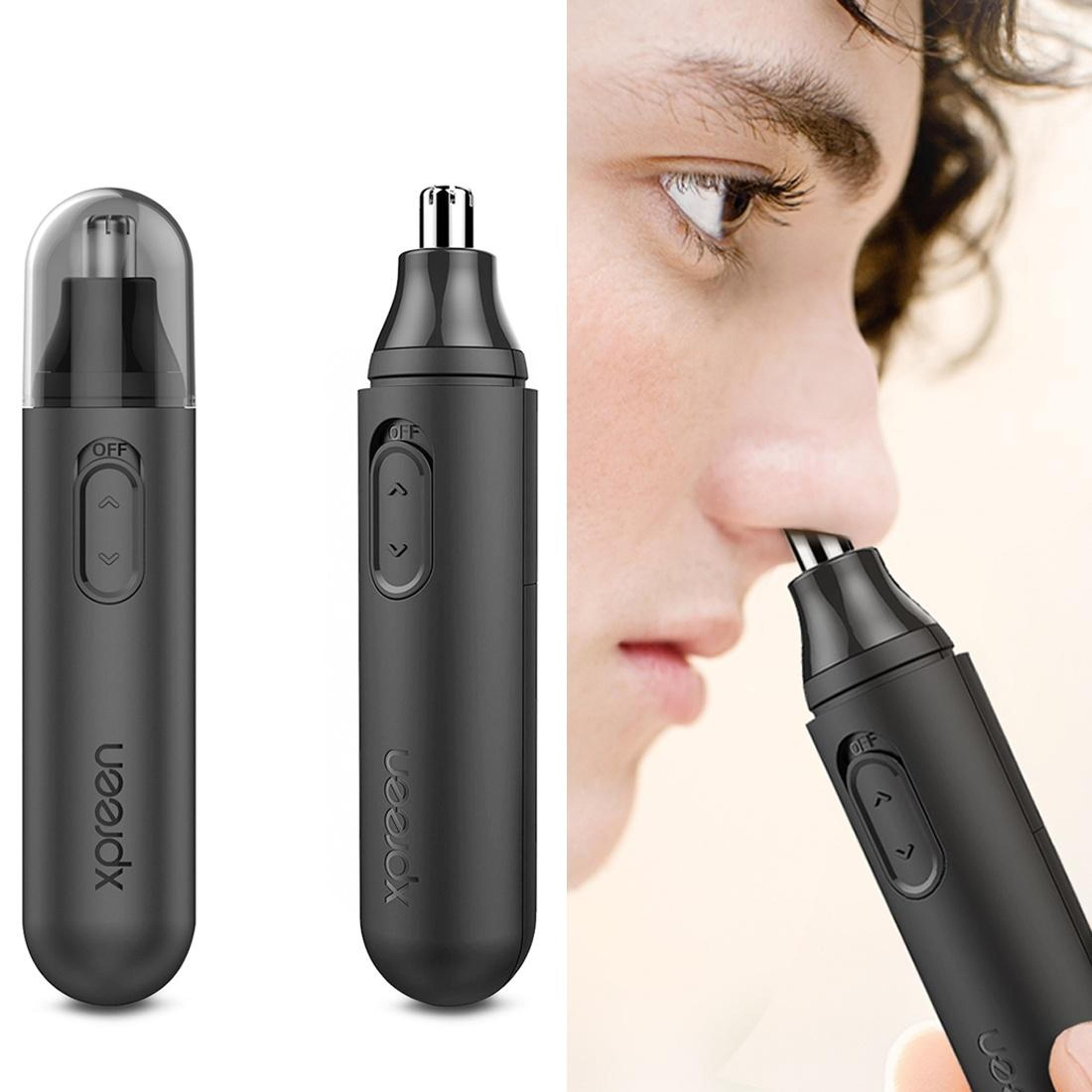 high speed electric nose & ear hair trimmer stainless steel rotary grooming tool for men & women
