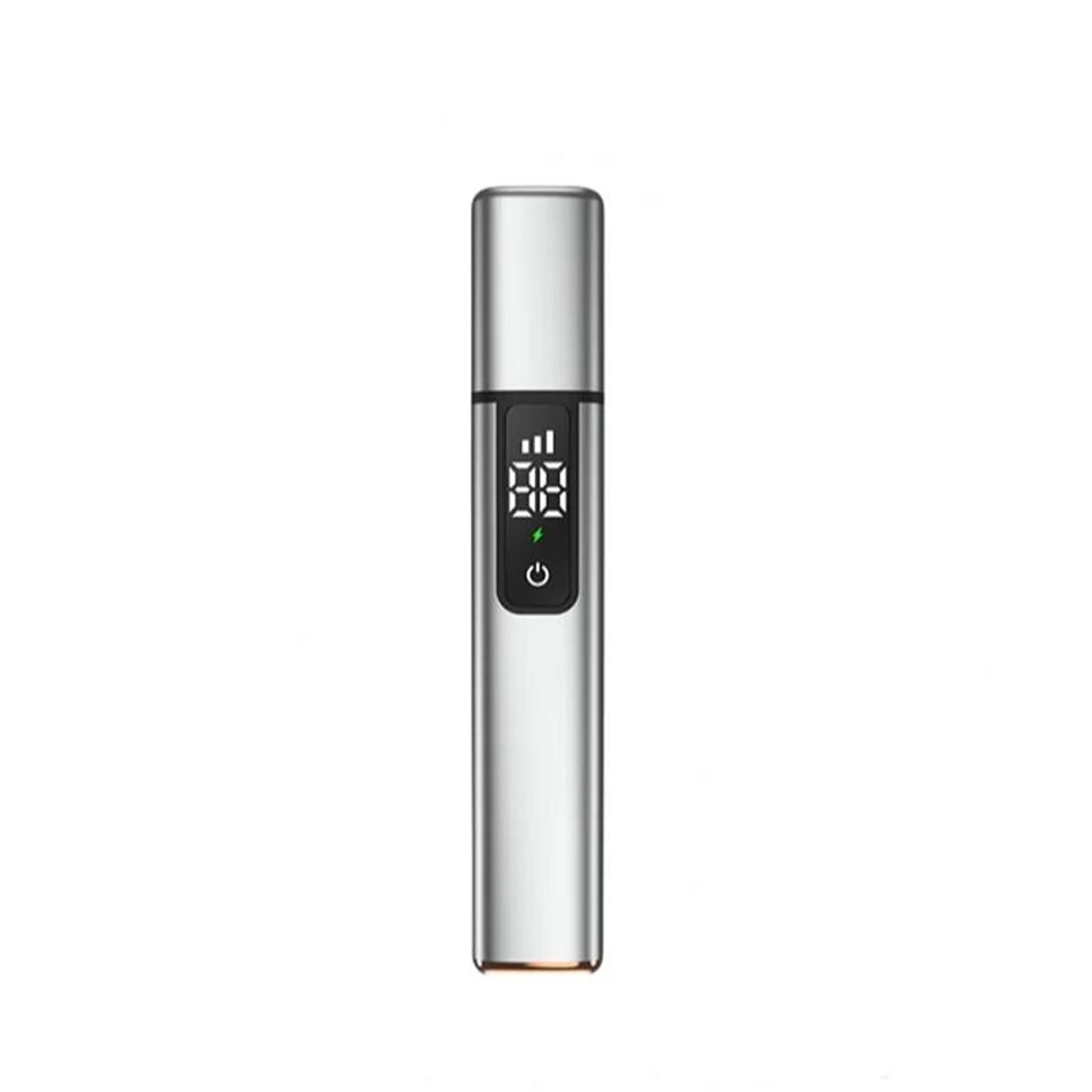 rechargeable electric nose hair trimmer with digital display, portable speed unisex grooming shaver