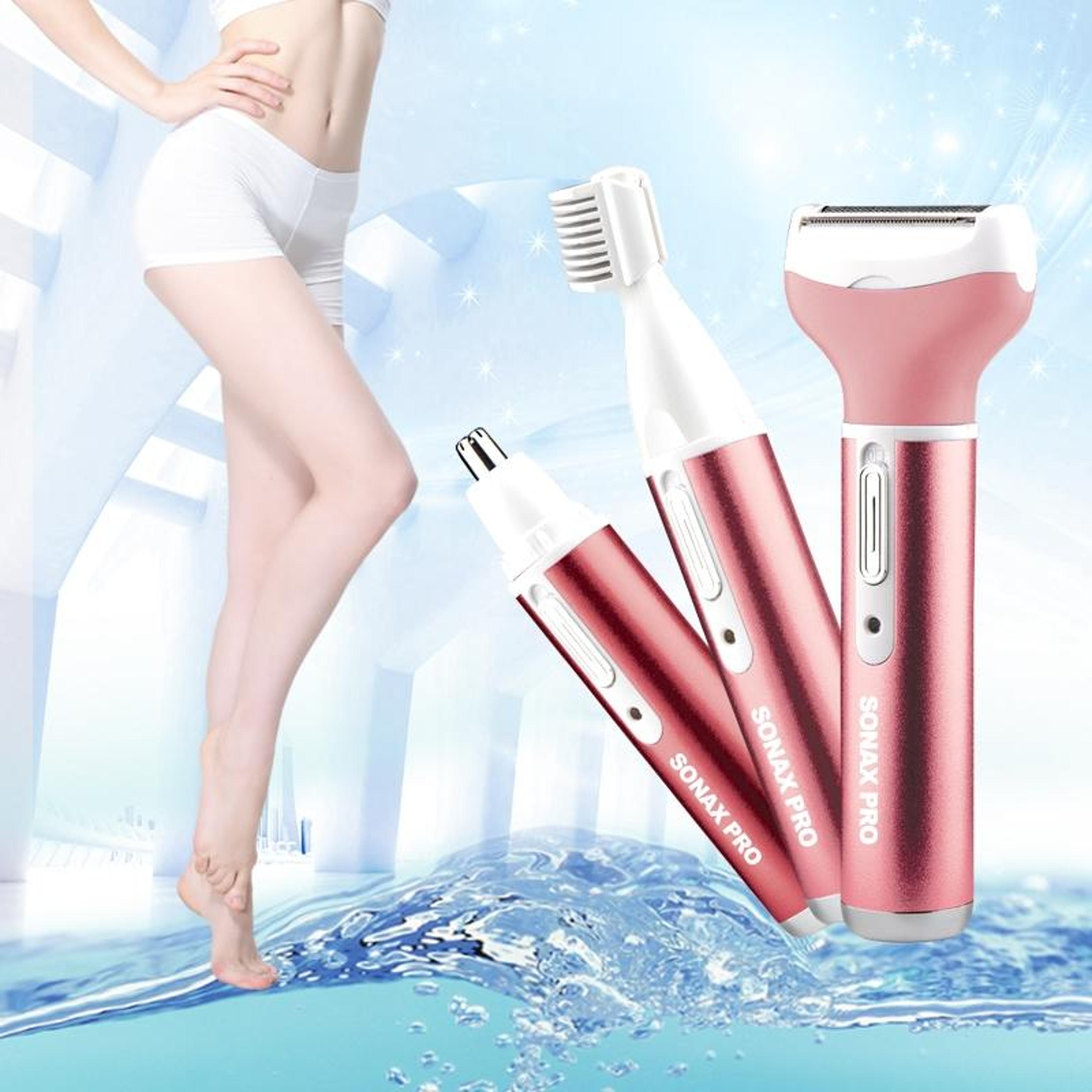 waterproof rechargeable electric eyebrow and body hair trimmer for women