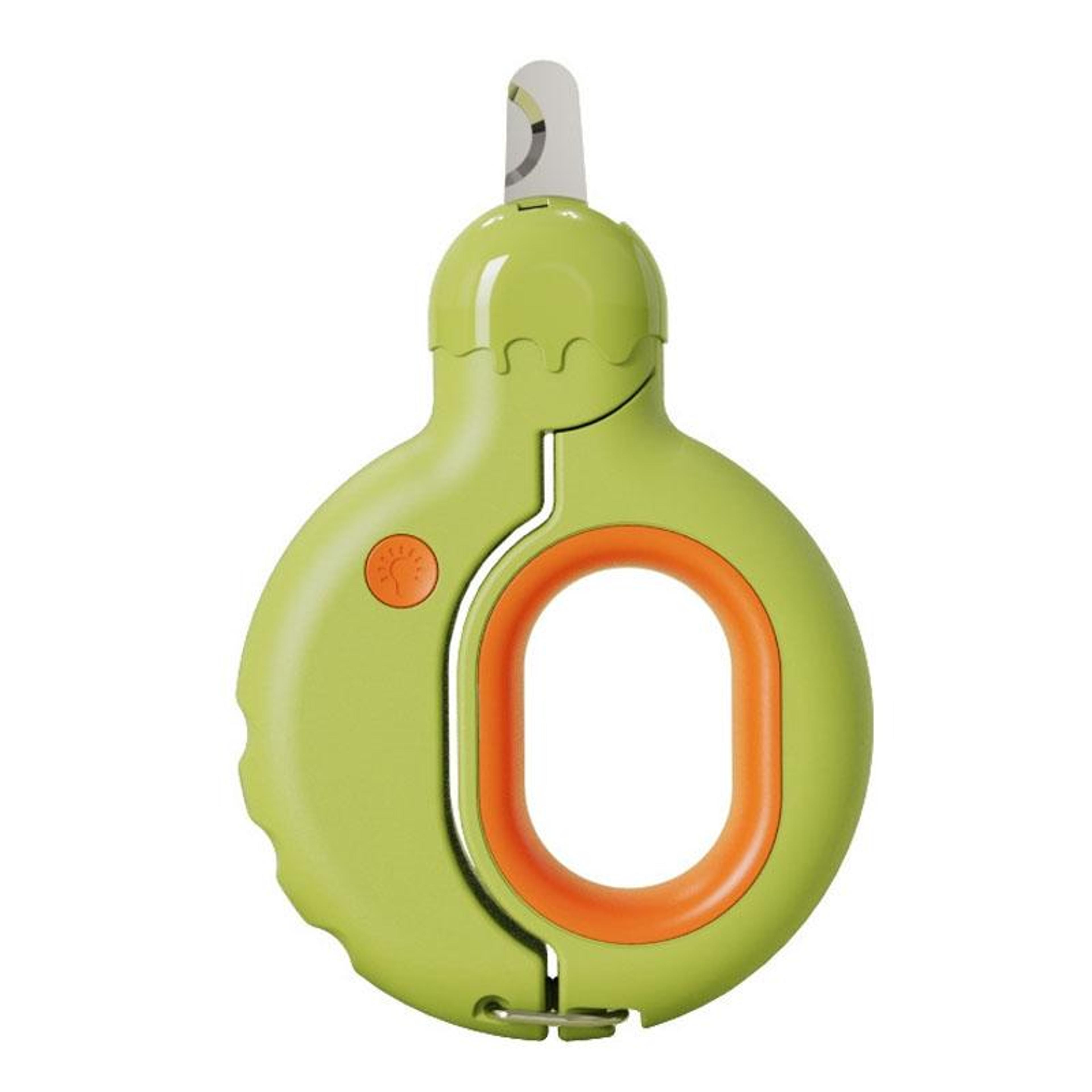 led dog & cat nail clipper with safety light stainless steel pet nail trimmer
