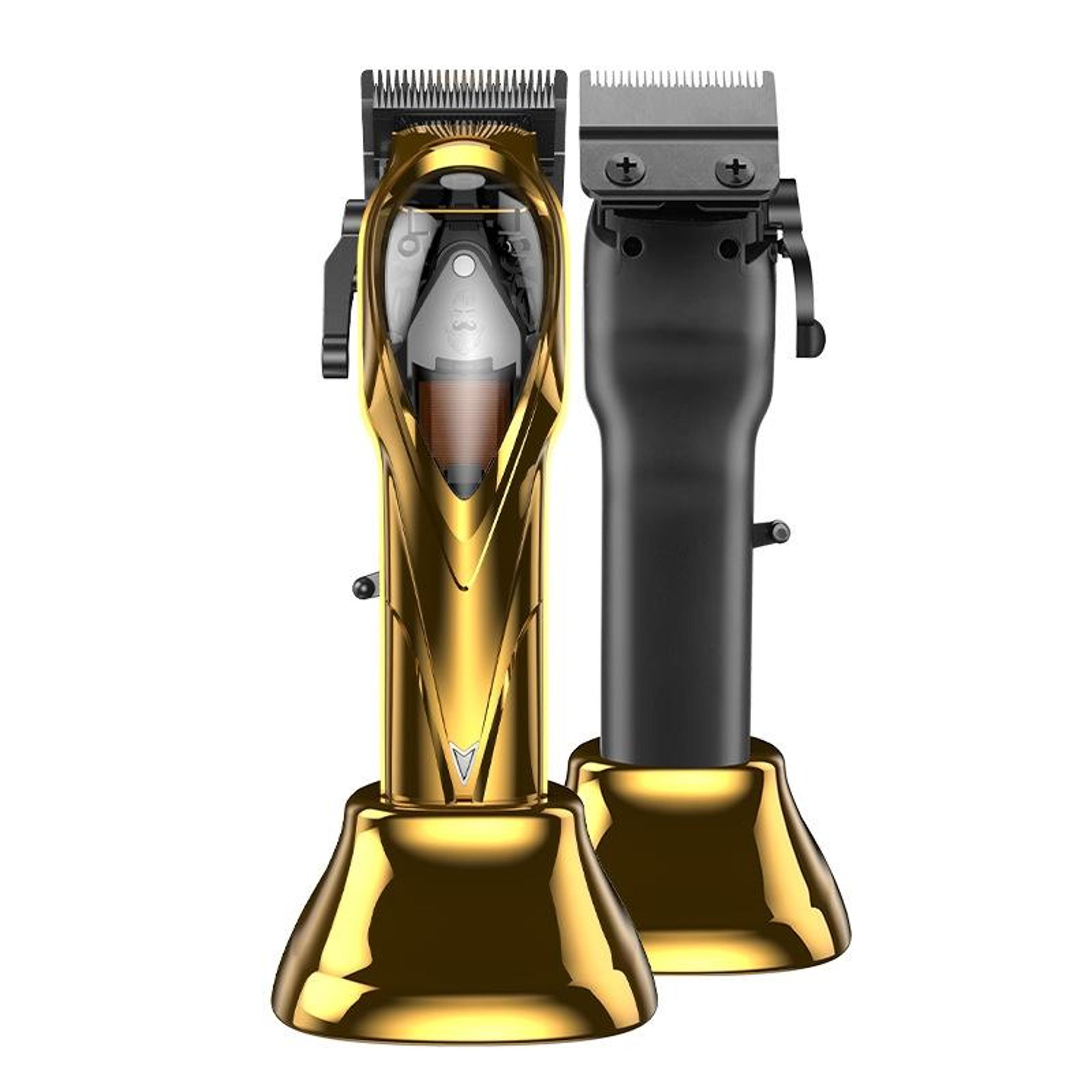 rechargeable magnetic suspension electric hair clipper cordless high-speed barber trimmer kit