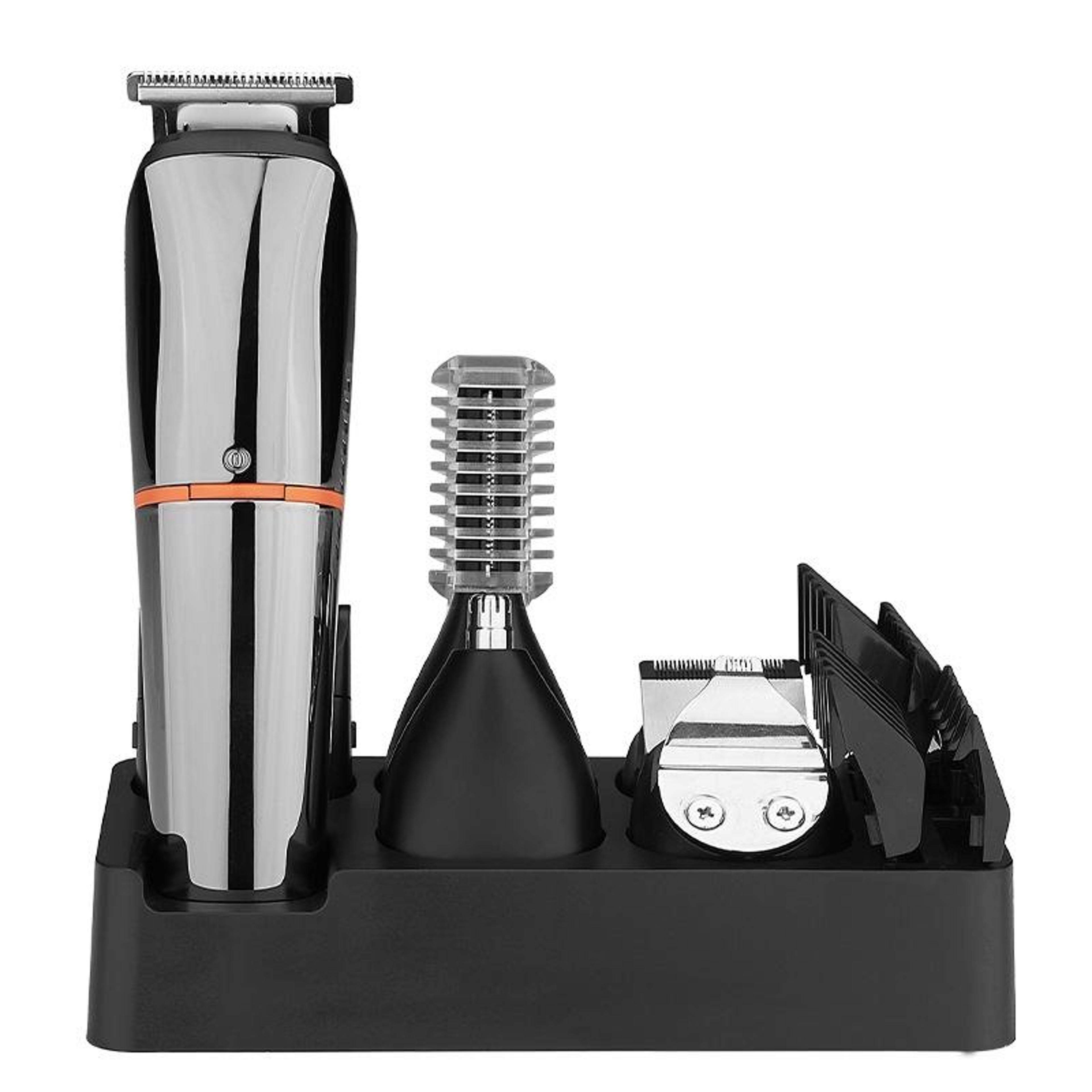 cordless hair clipper and electric shaver multifunction grooming kit orange