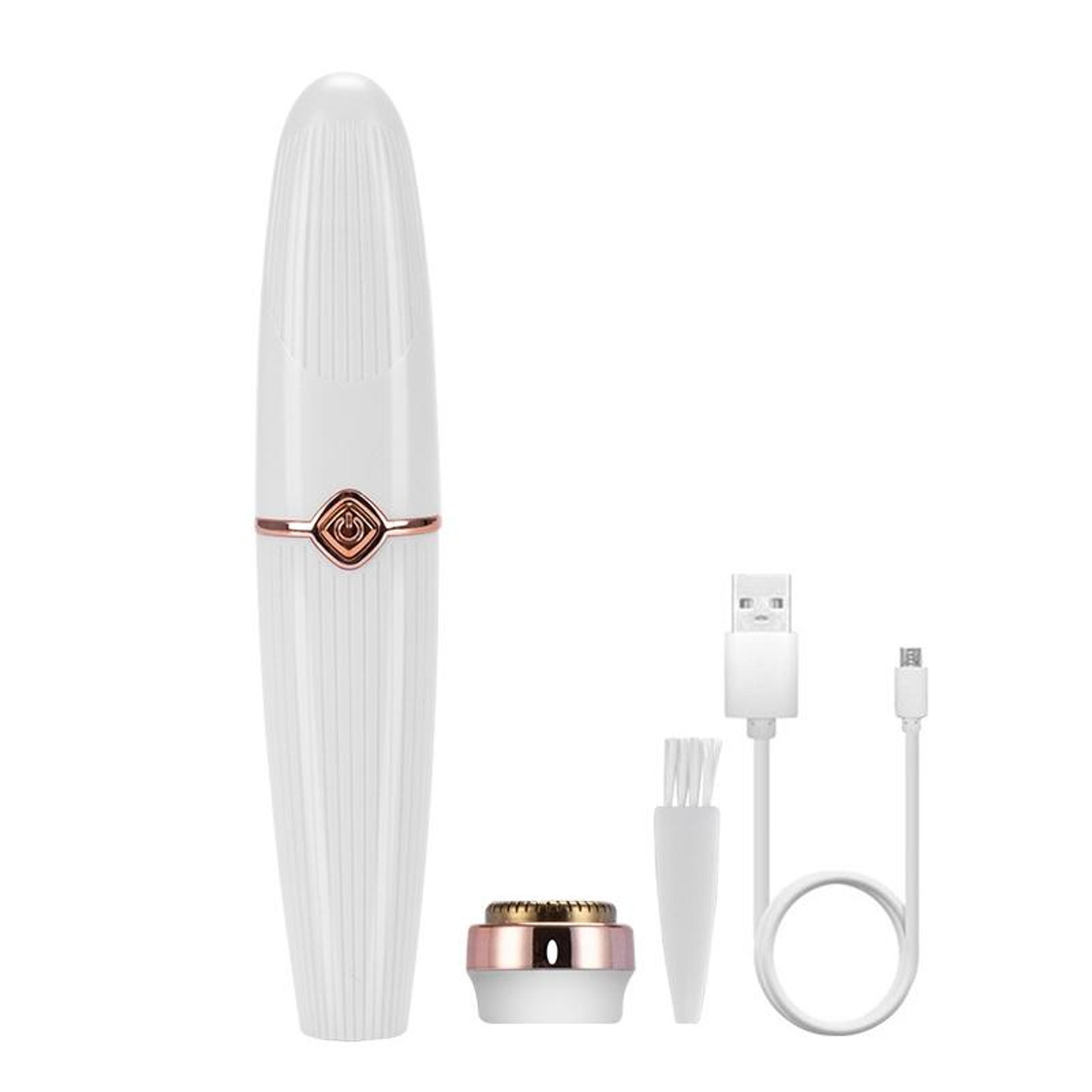 ladies shaver mini face shaver & eyebrow trimmer lipstick design facial hair remover epilator
