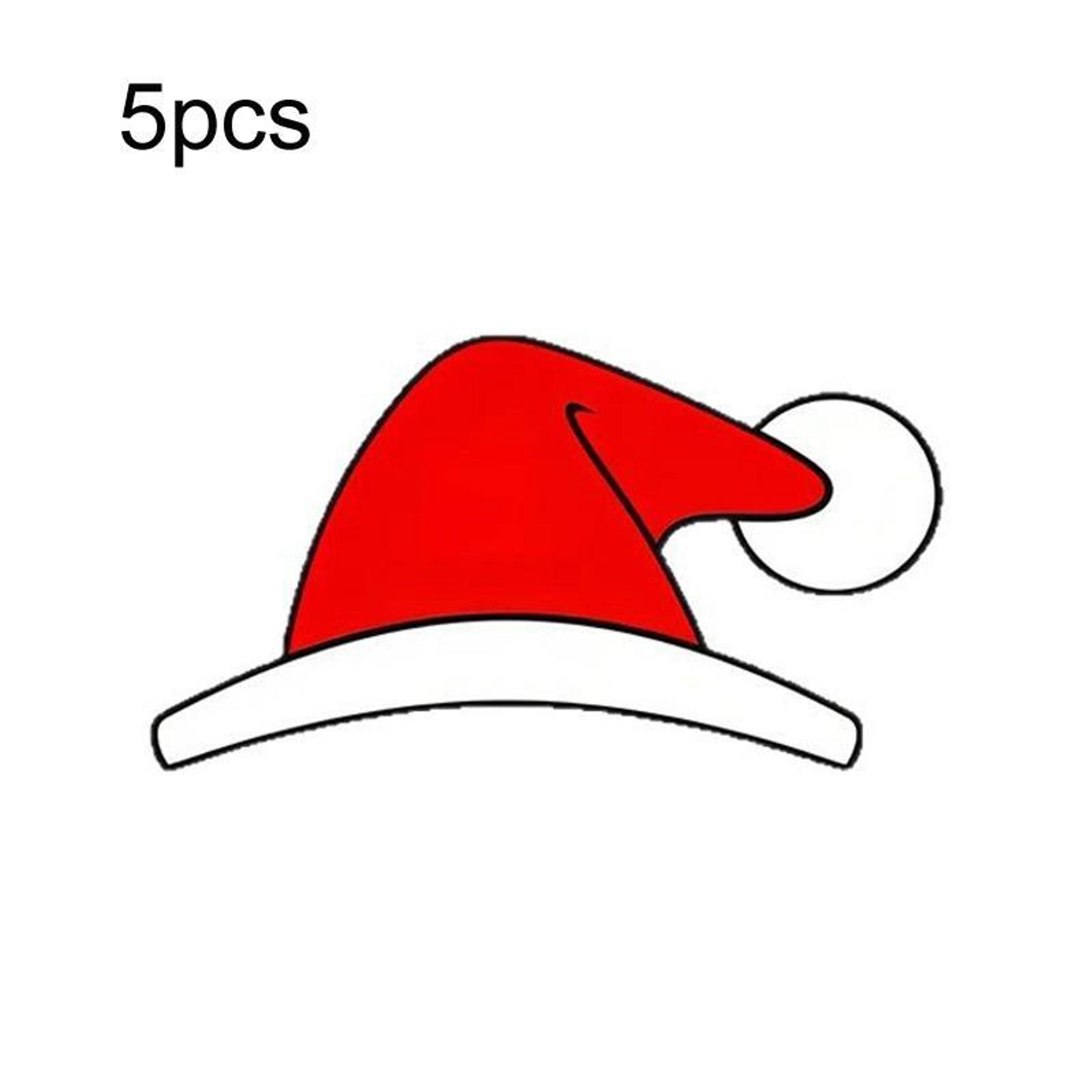 waterproof christmas hat car window decals festive holiday car stickers