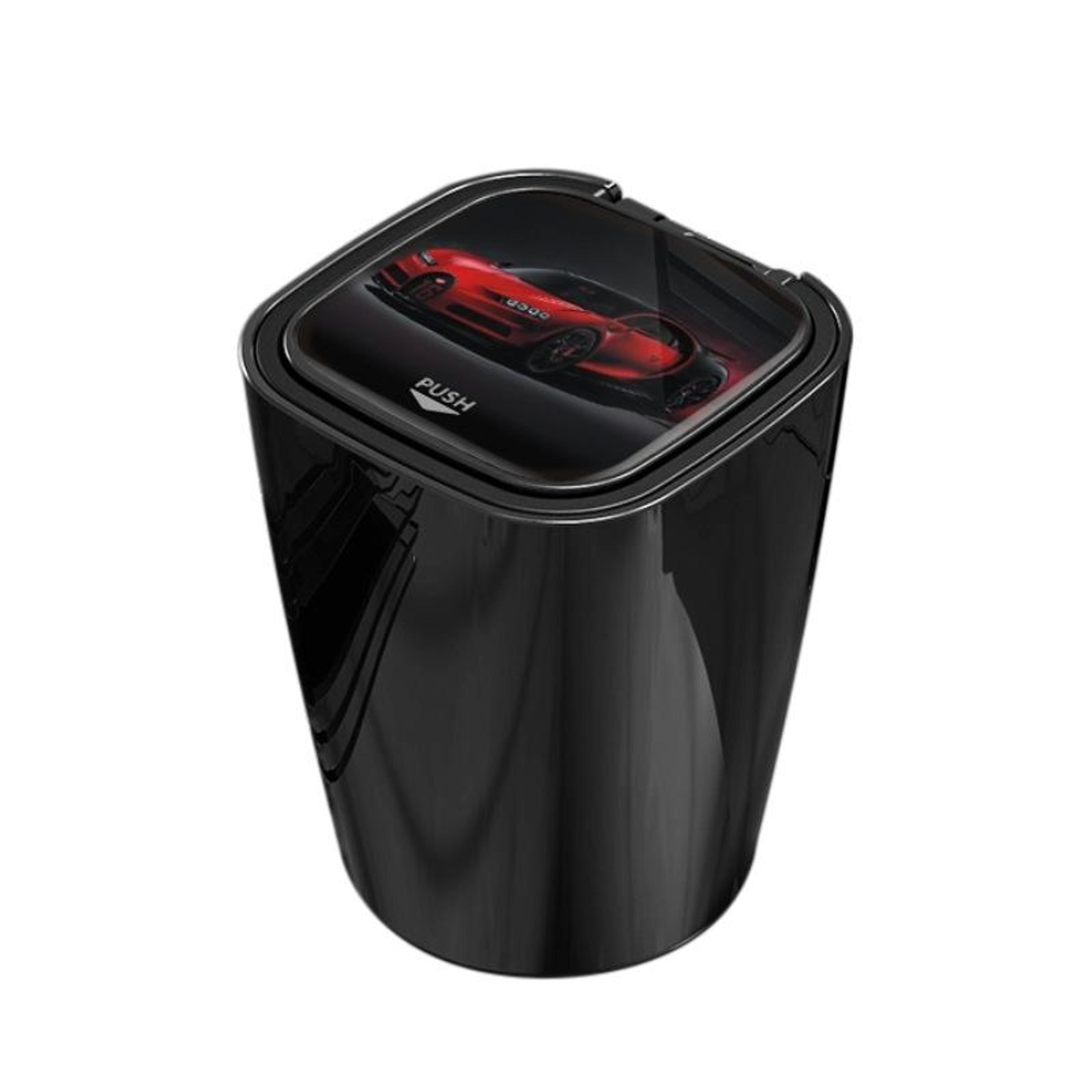 portable car ashtray bright black abs automotive ashtray with led light for cars