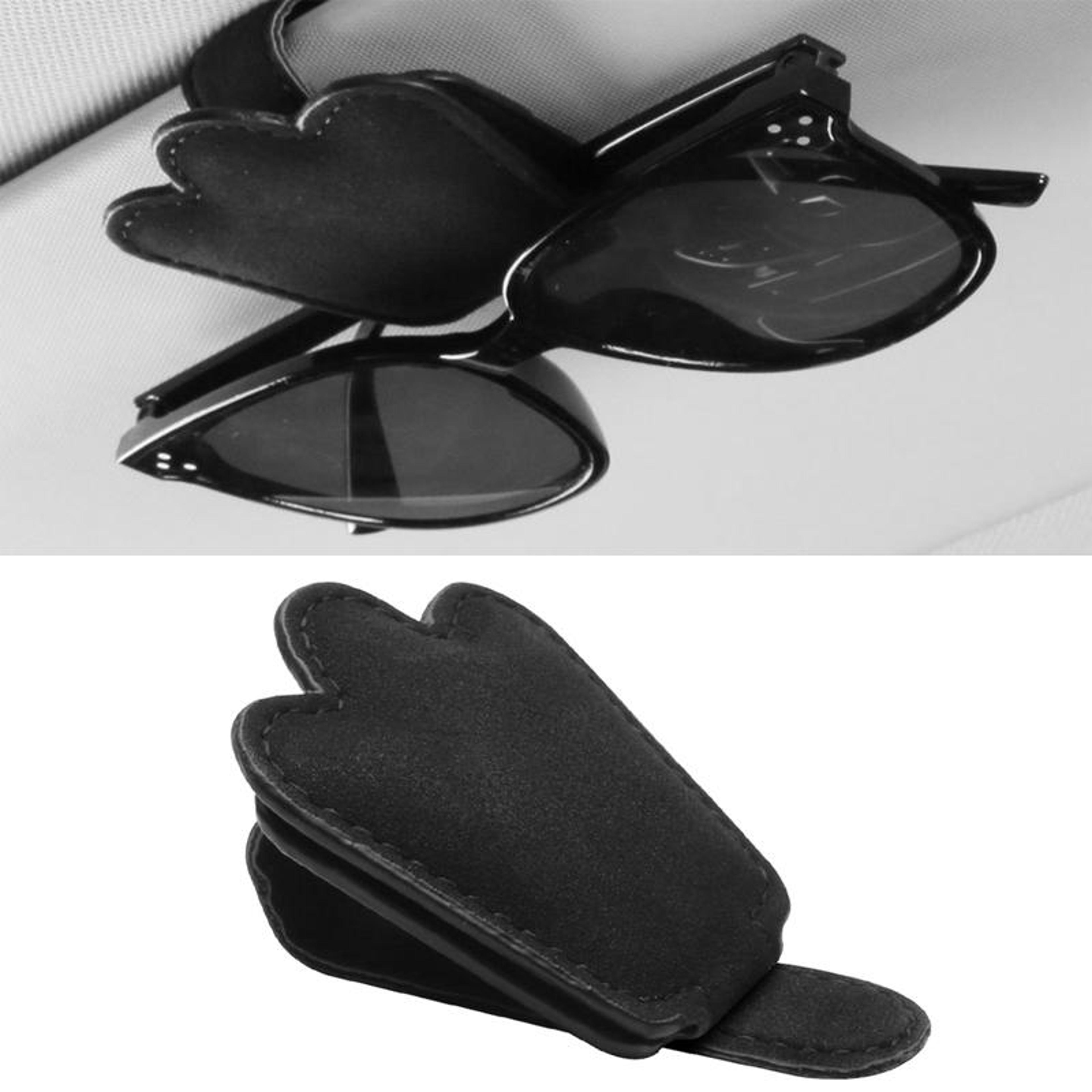 magnetic car visor sunglass & ticket holder organizer compact eyewear and document storage clip