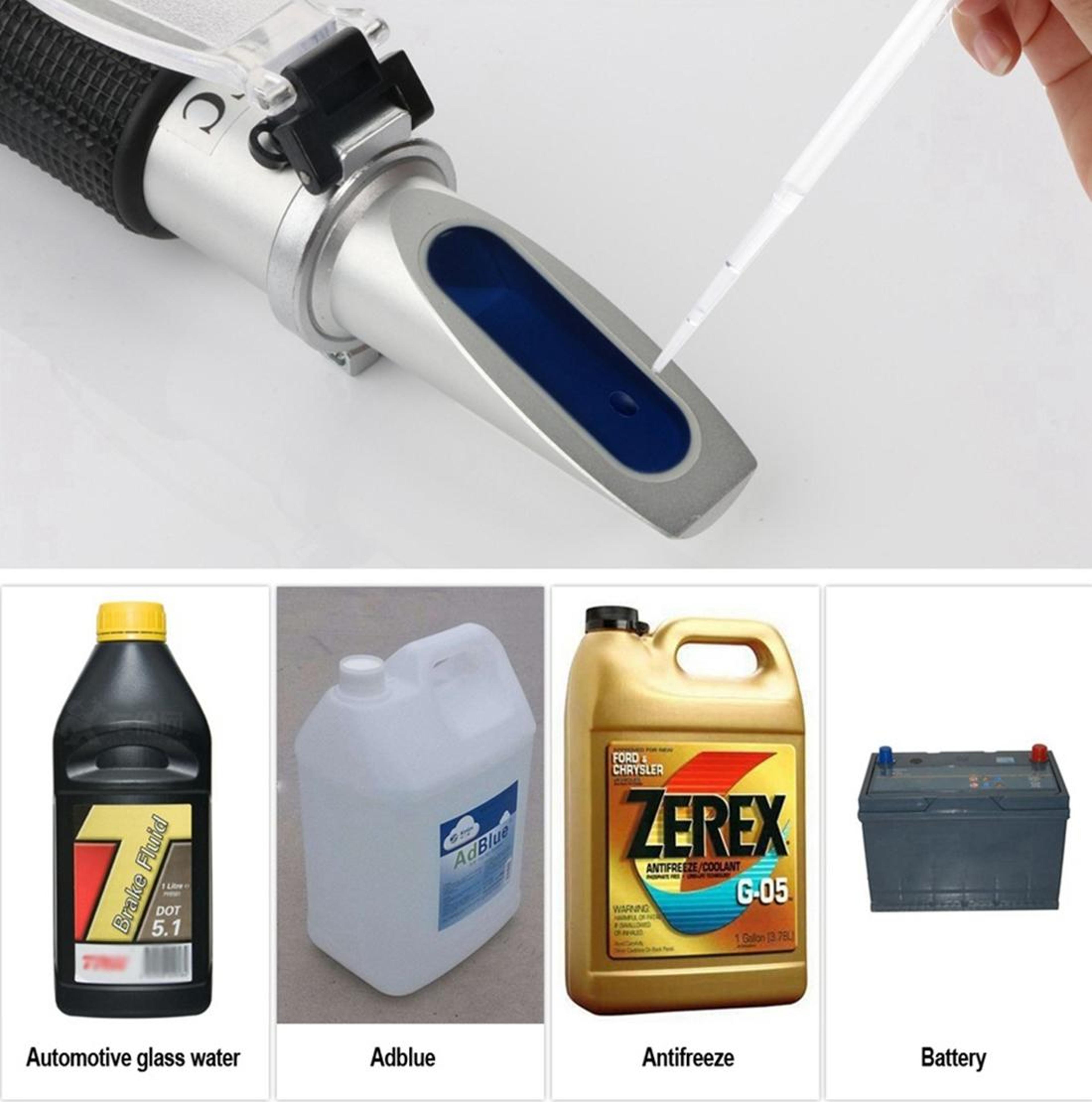 automotive refractometer antifreeze tester adblue battery fluid meter with atc