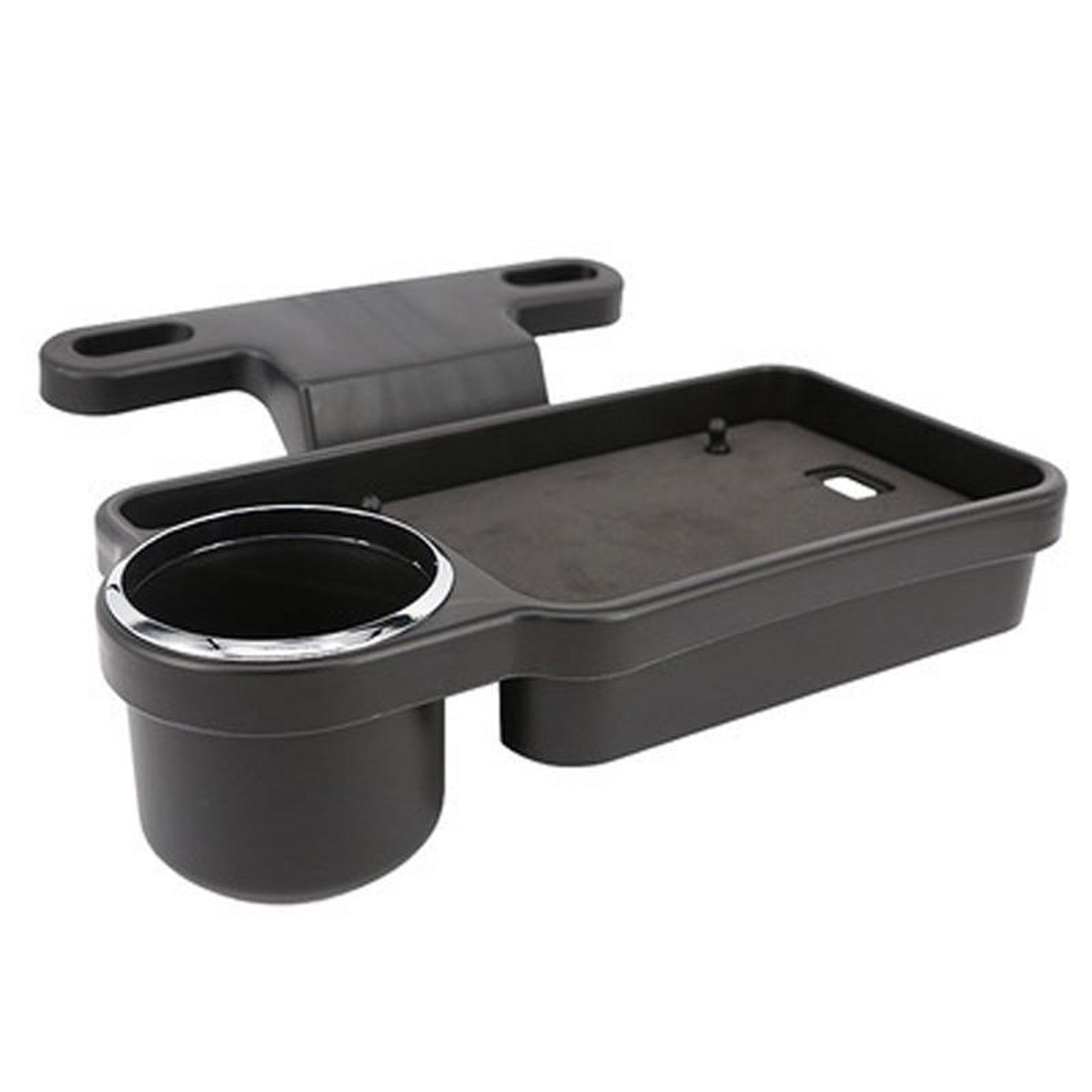 car seat cup holder with backseat organizer tray foldable drink holder for rear seat