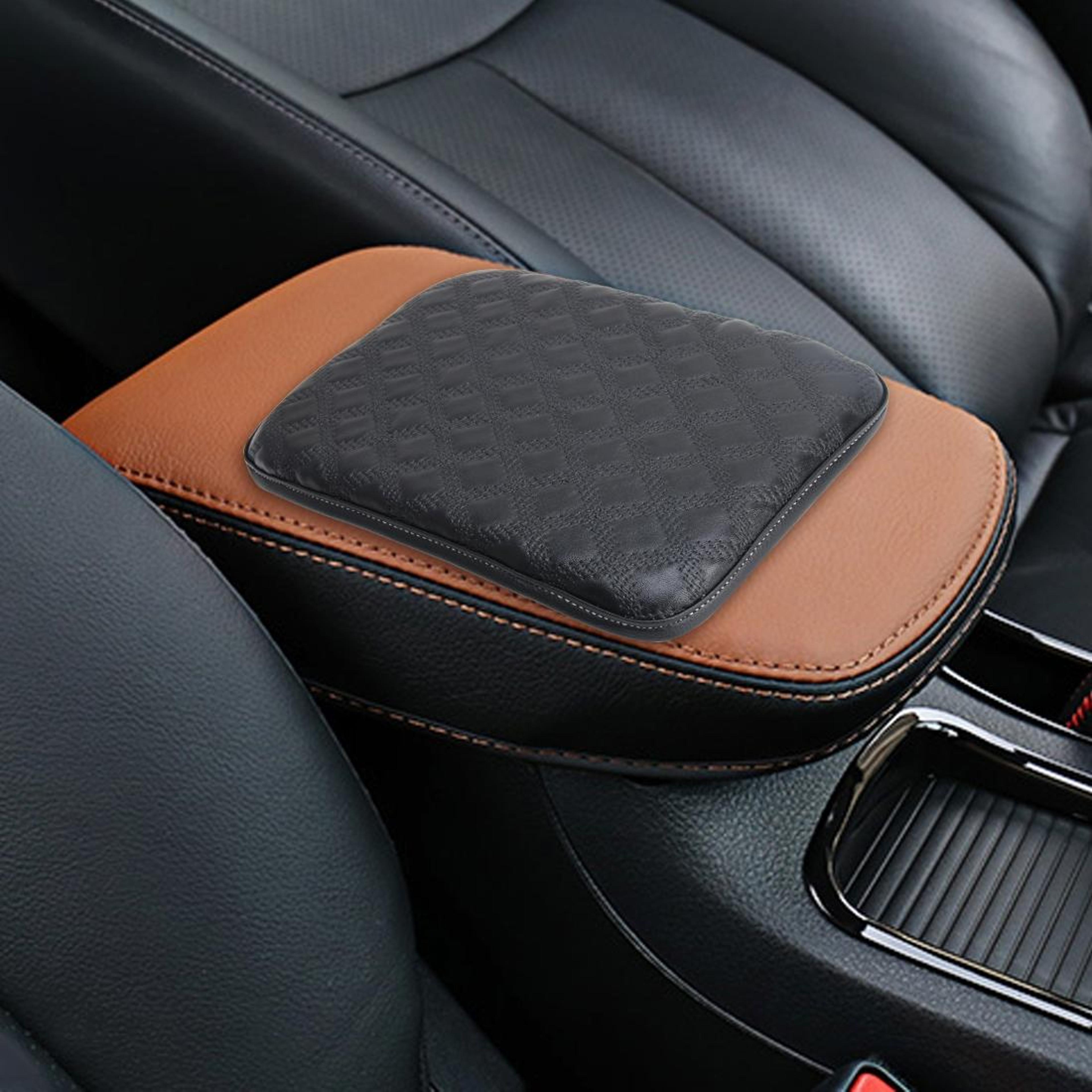 universal car armrest cushion soft pu center console cover for comfort and protection
