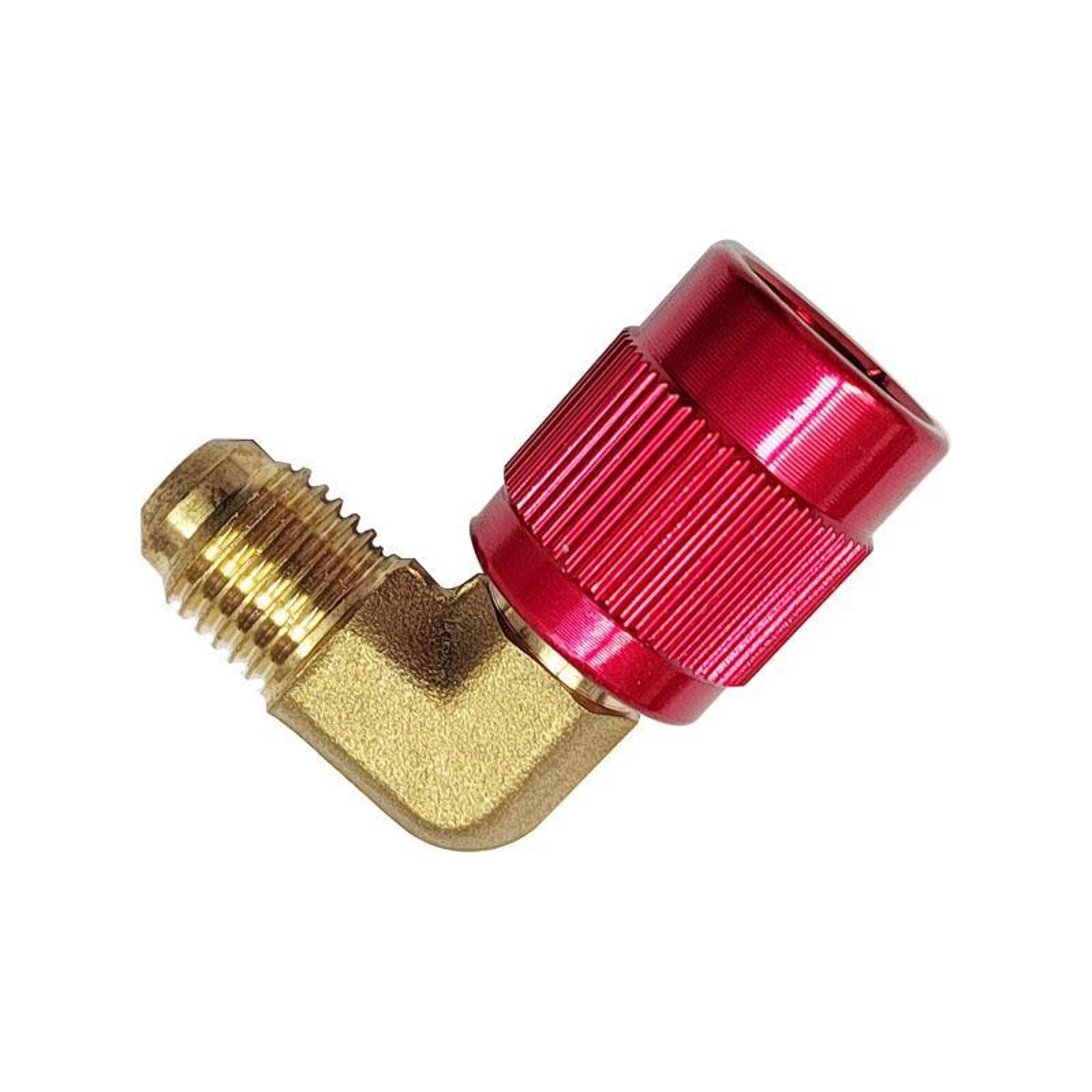 brass refrigerant conversion adapter elbow service connector