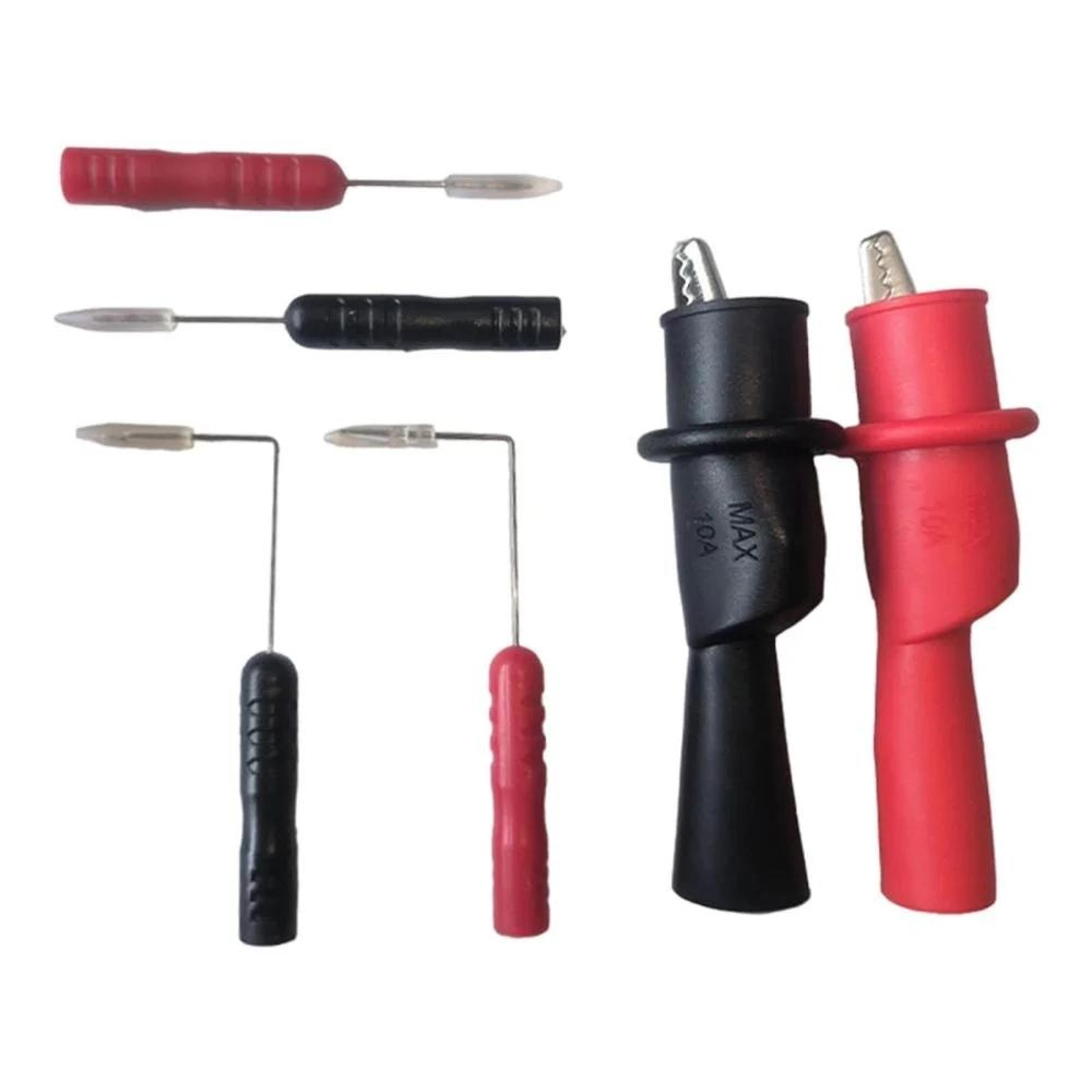 universal multimeter probe kit with alligator clips and precision test leads