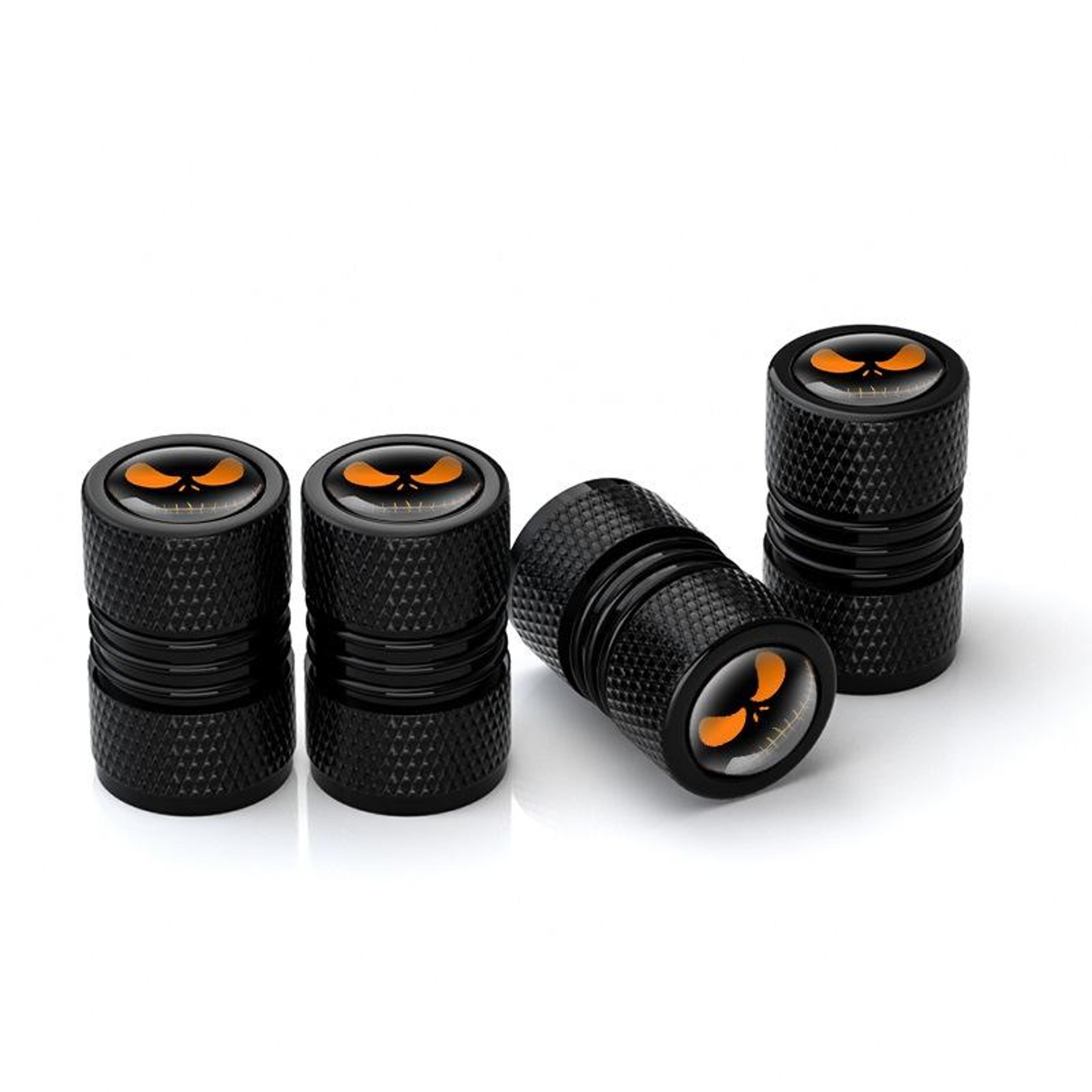 ghost lantern tire valve caps set dustproof car tire accessories halloween style