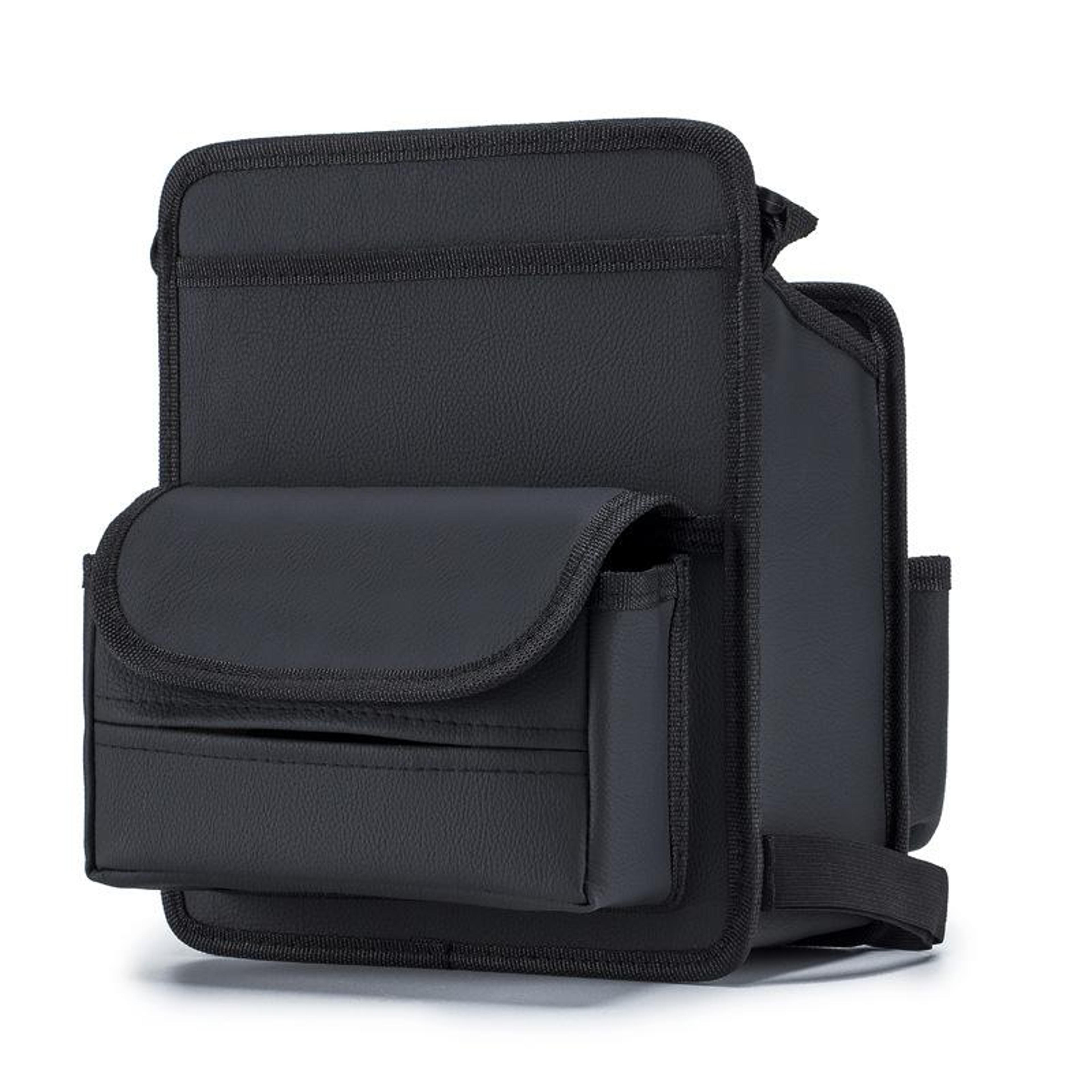 car seat storage bag & car seat back organizer with tissue box holder mesh car organizer for car interior