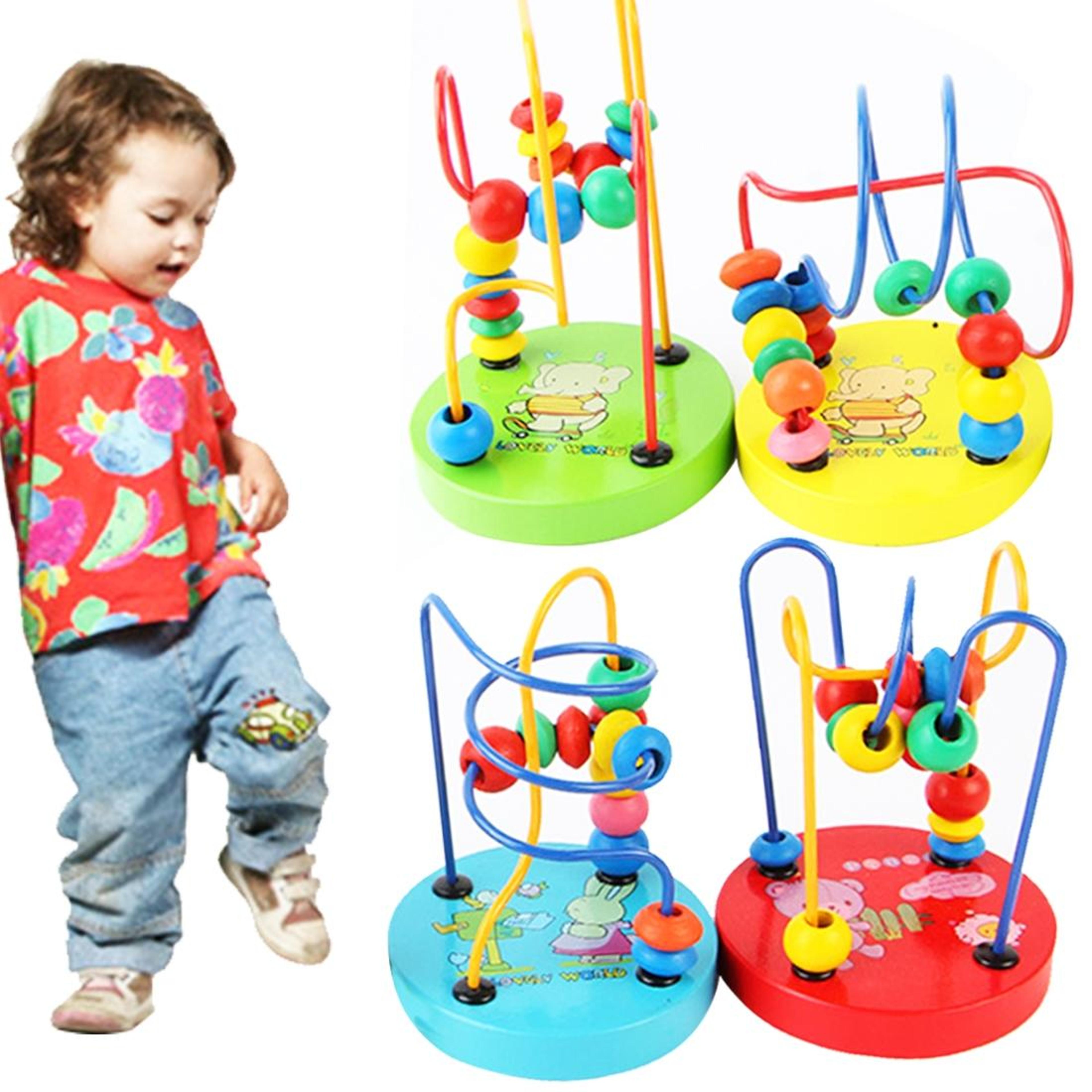 wooden bead maze toy for babies educational infant motor skills & sensory development toy