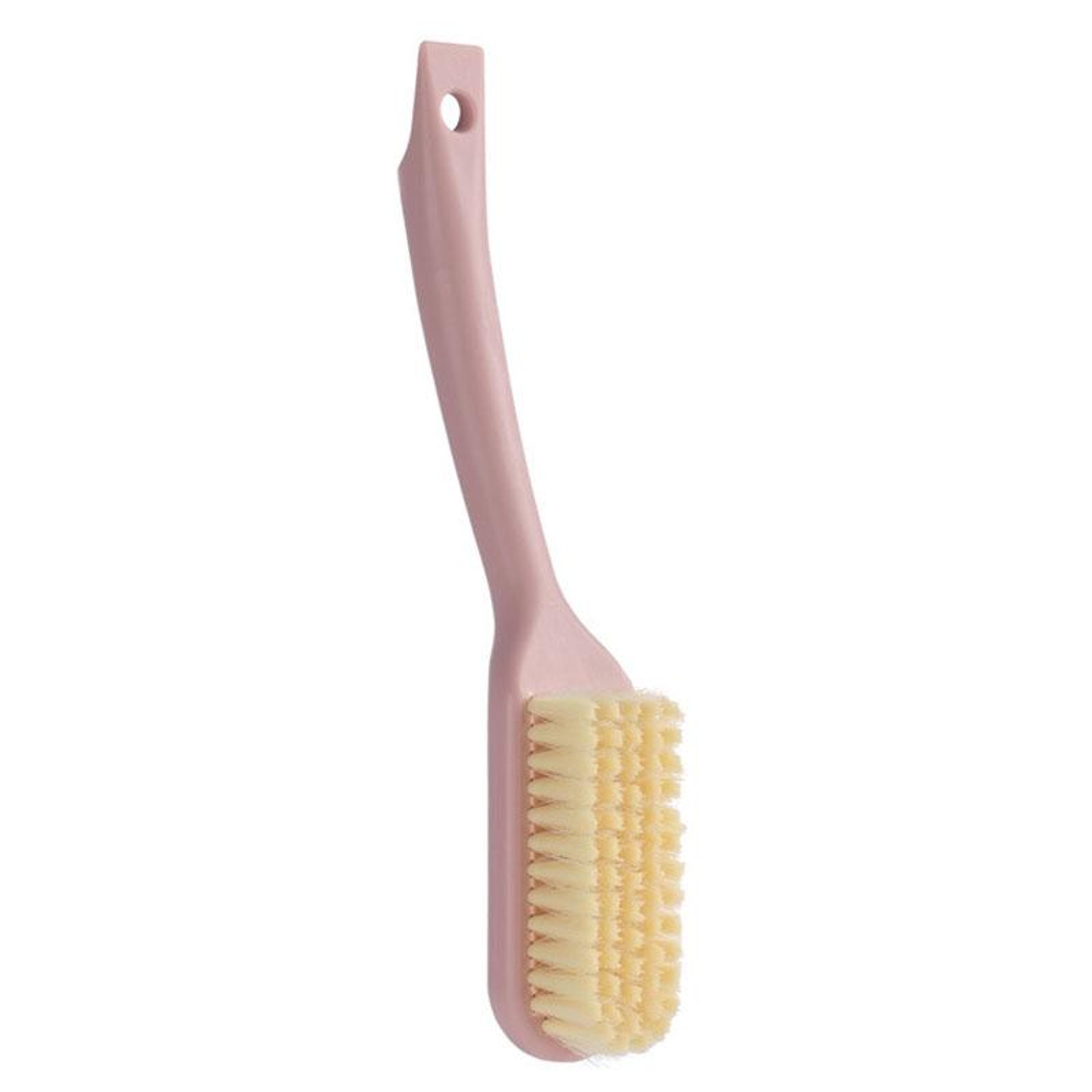 long handle soft bristle shoe cleaning brush with hook ergonomic multi-use household scrub brush