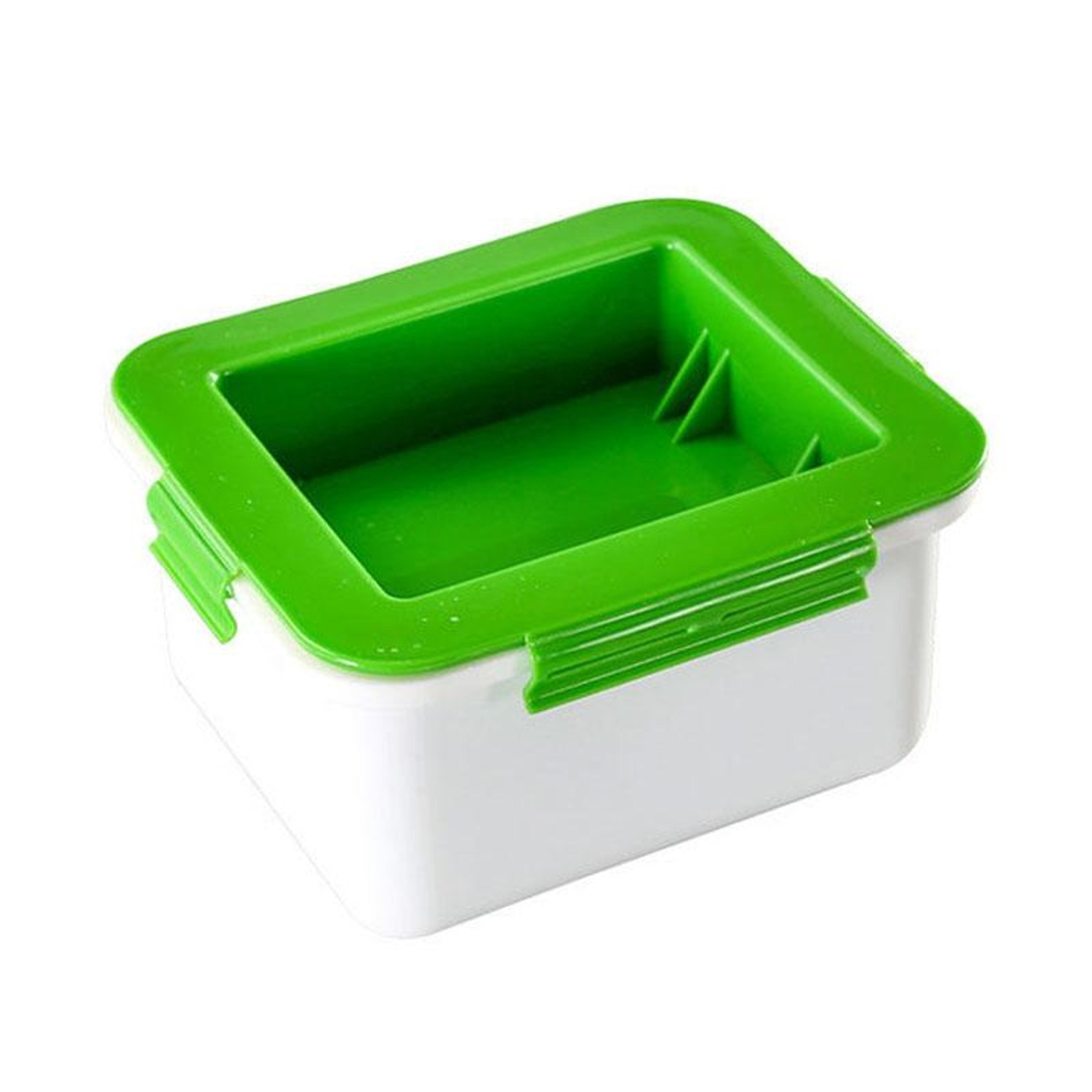 built-in tofu press & squeezer kitchen draining machine white green