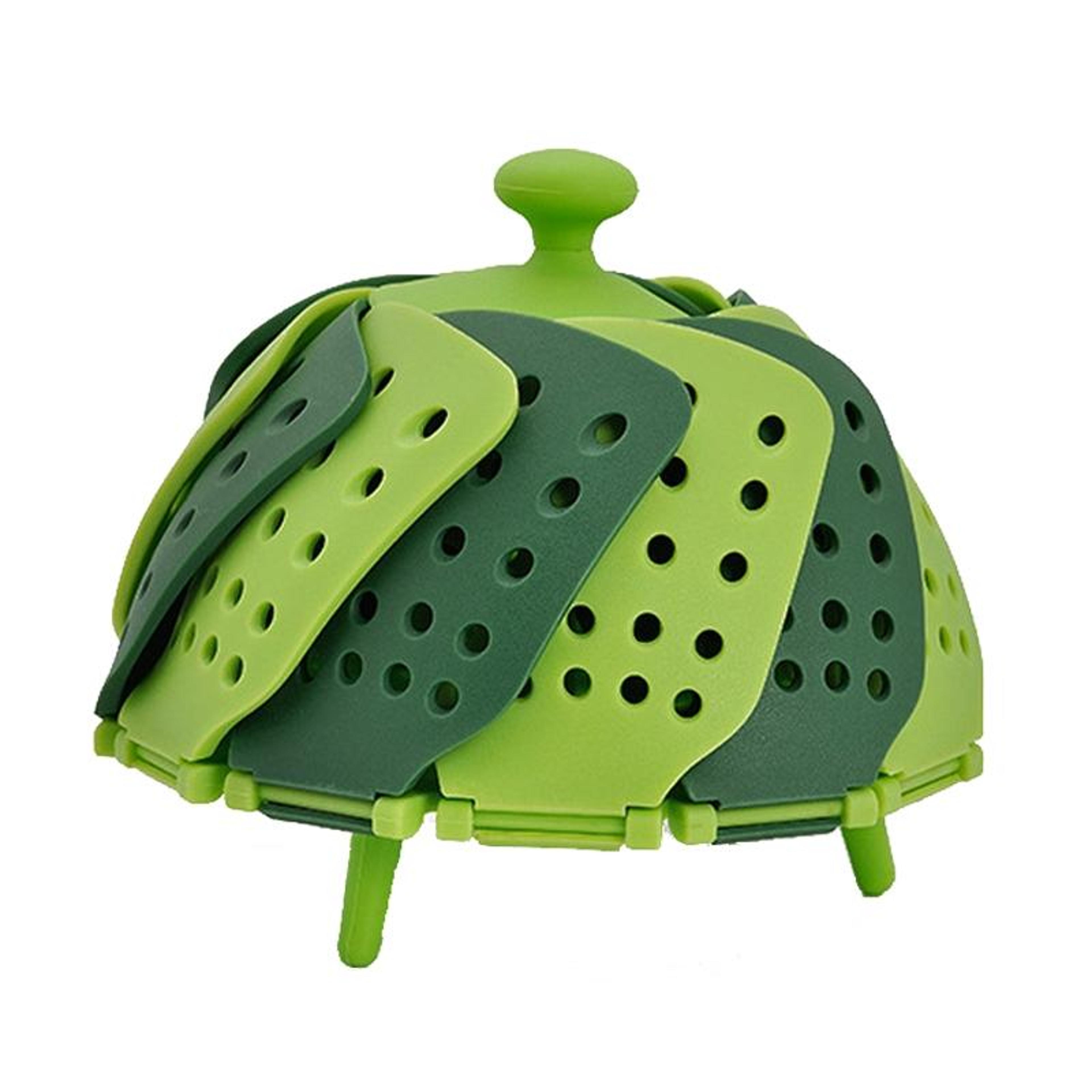foldable lotus steamer basket drain & steam tool for vegetables