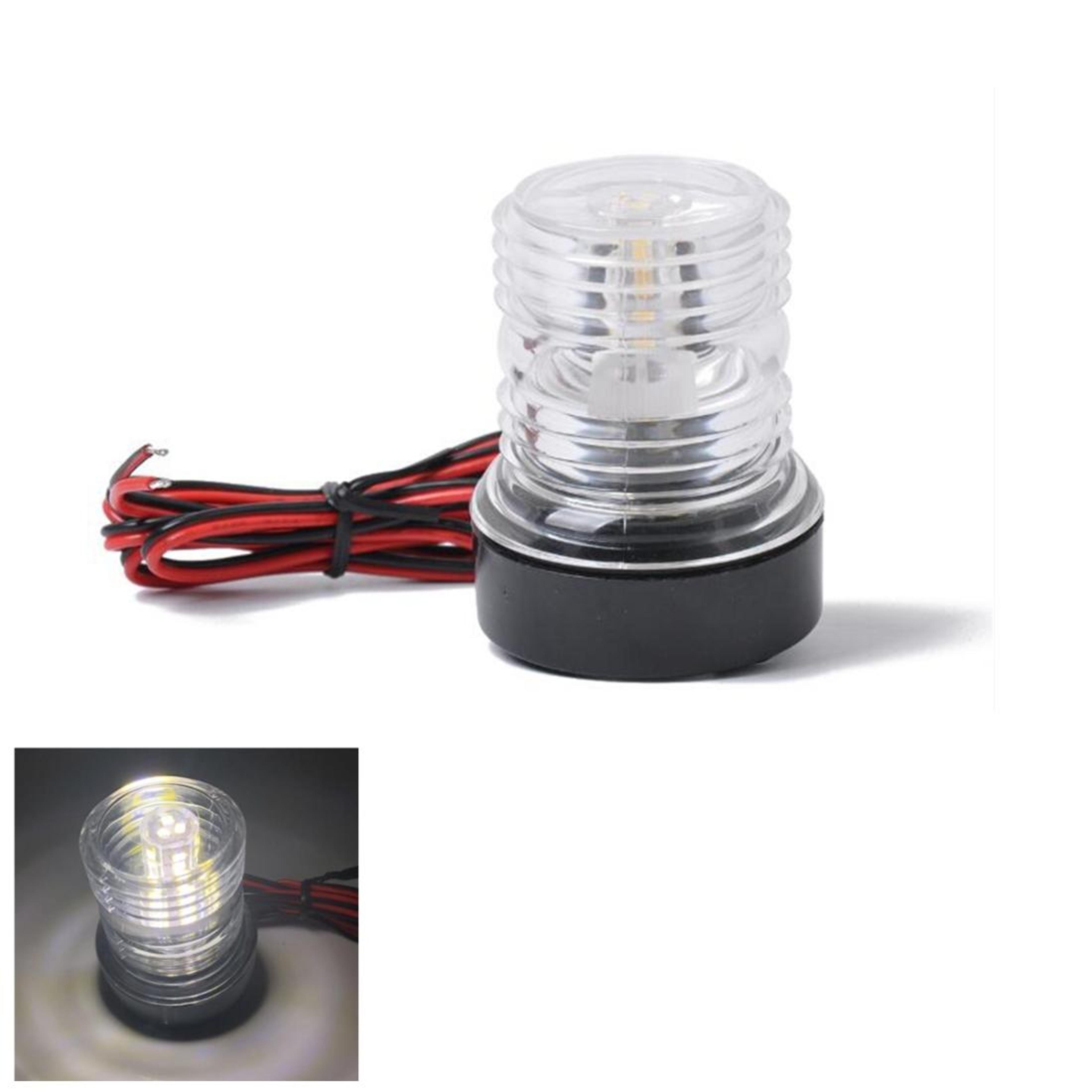marine led navigation light waterproof boat stern anchor white light for yacht & rv