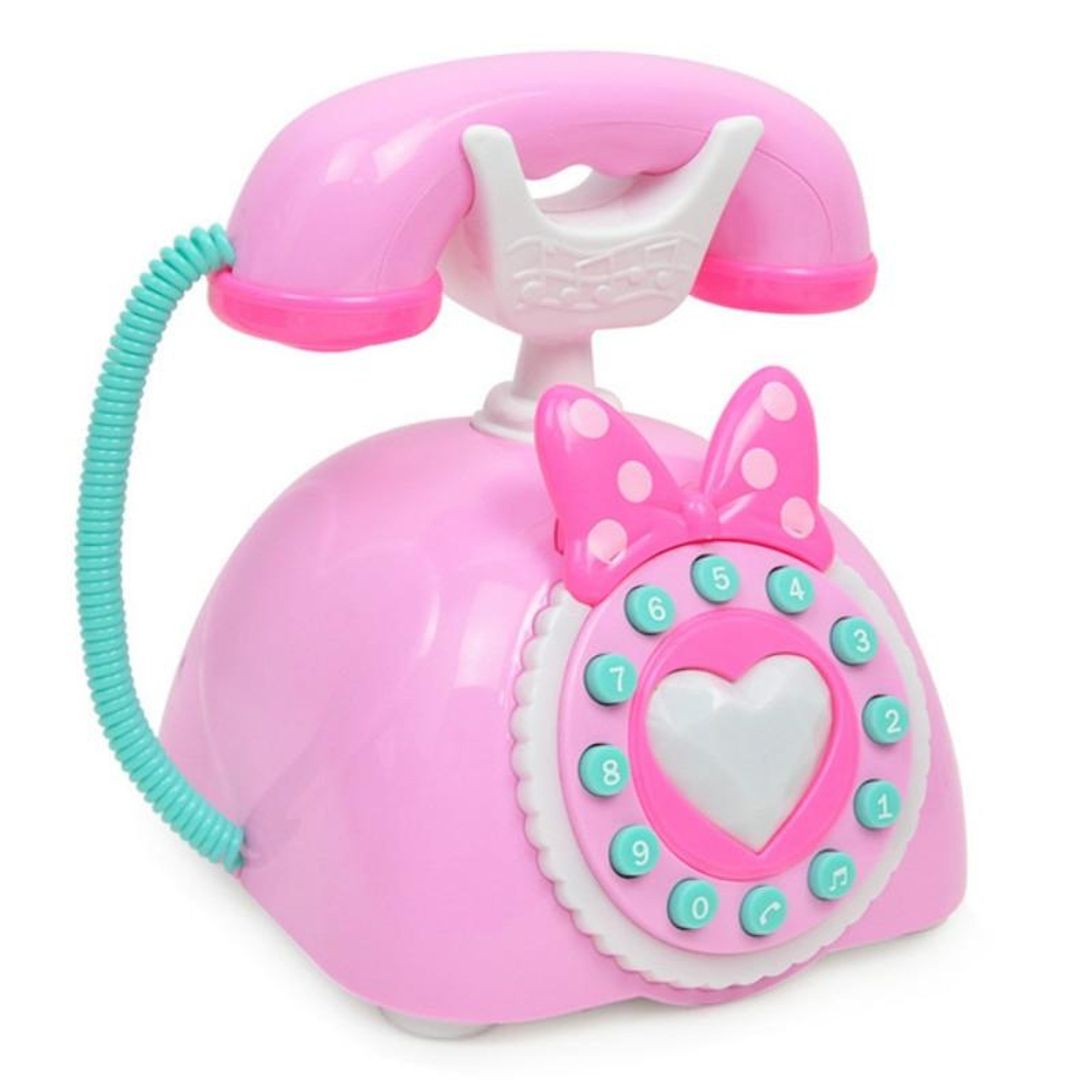 interactive baby phone toy retro musical educational toy phone for toddlers pink early learning sensory play