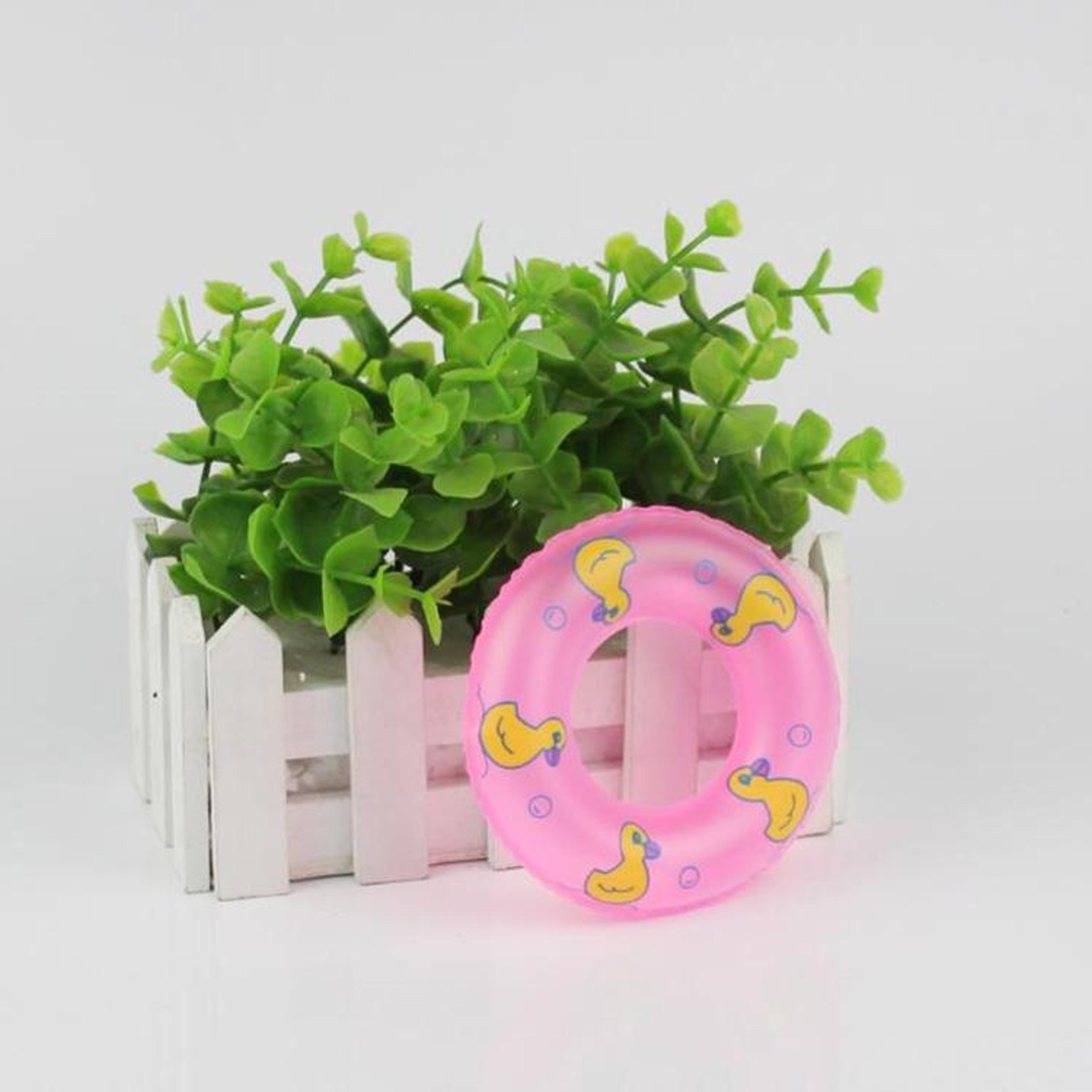 dollhouse mini swimming ring decoration set, scale dollhouse accessories