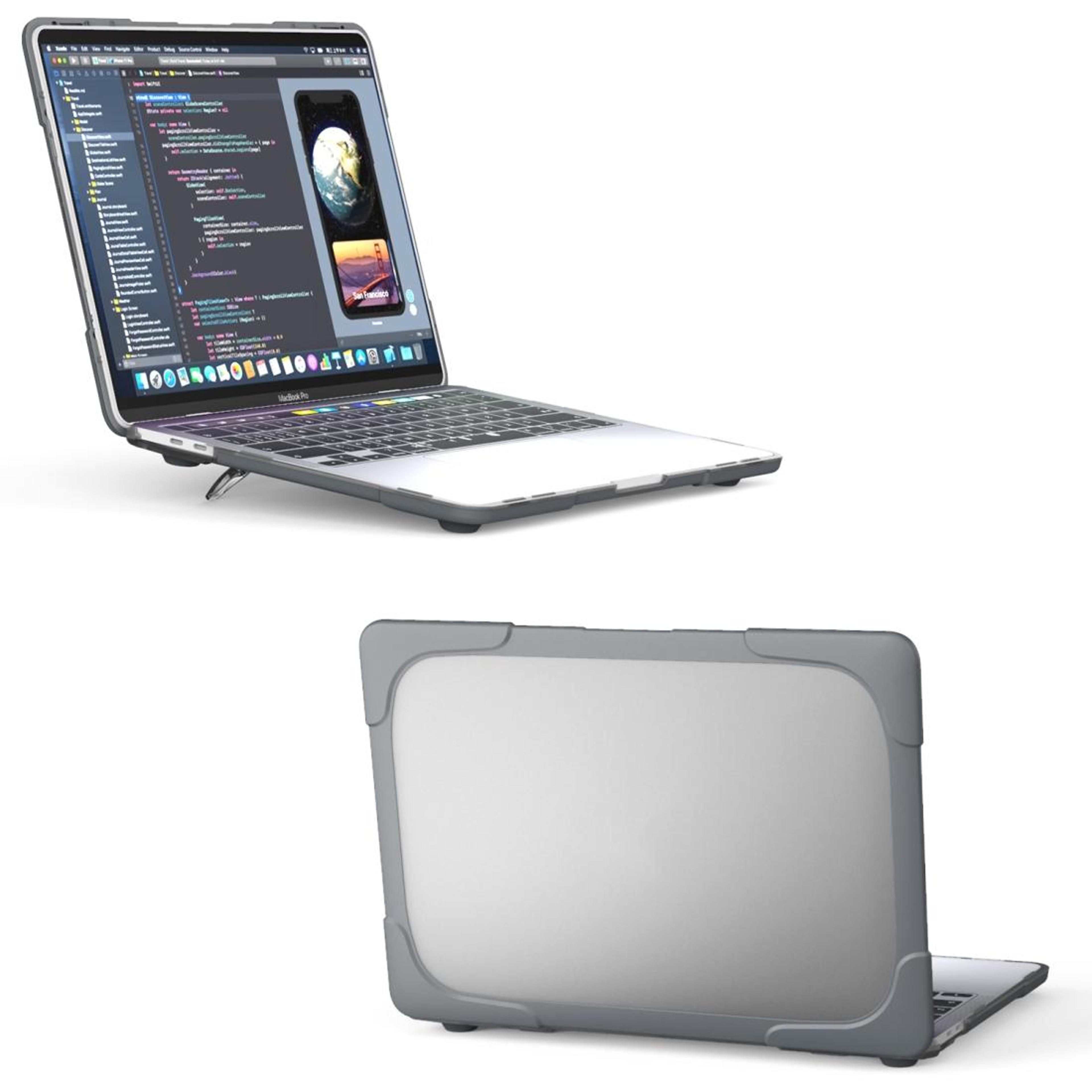 macbook pro shockproof protective case & organizer storage bag water resistant laptop sleeve