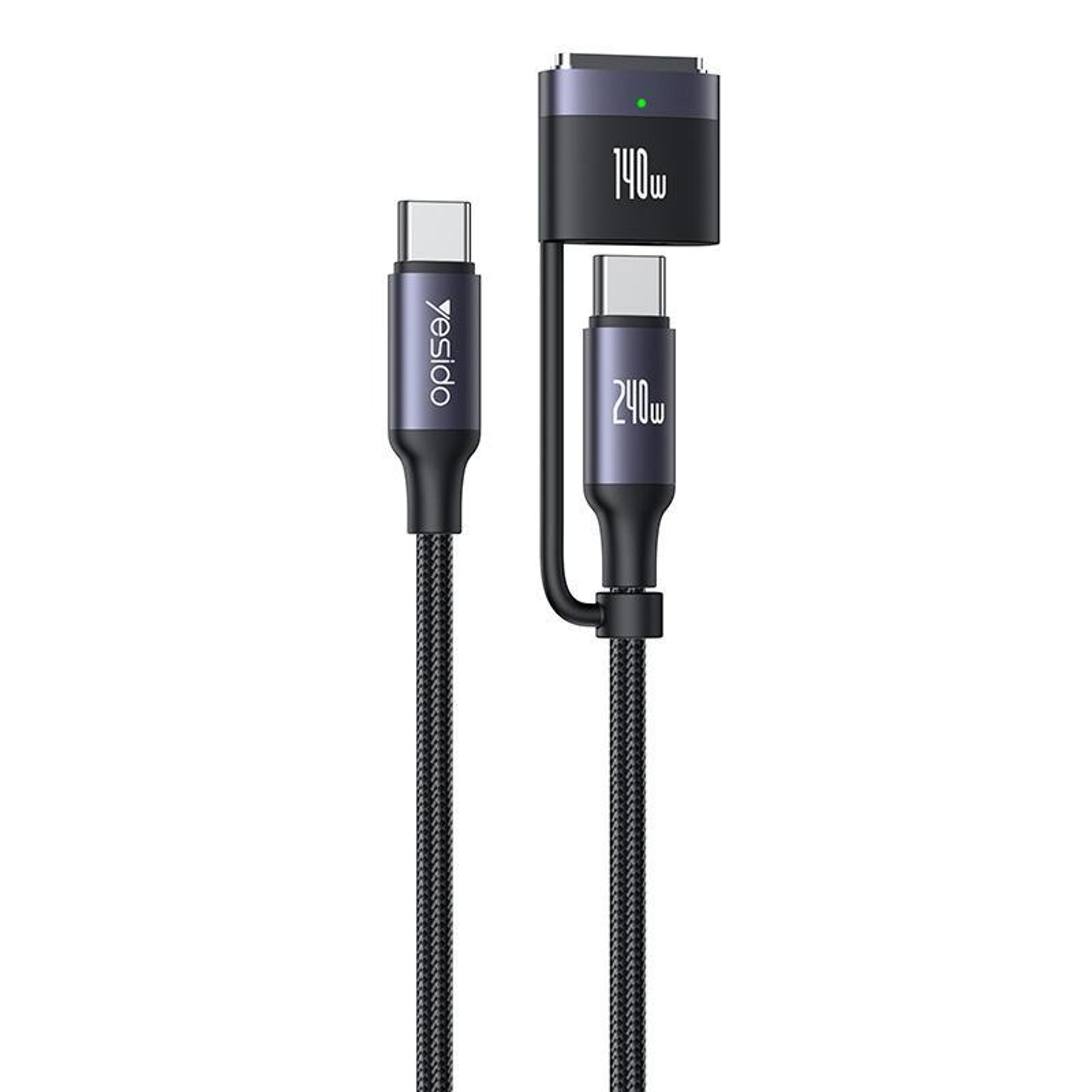 type-c to type-c & magsafe magnetic fast charging cable