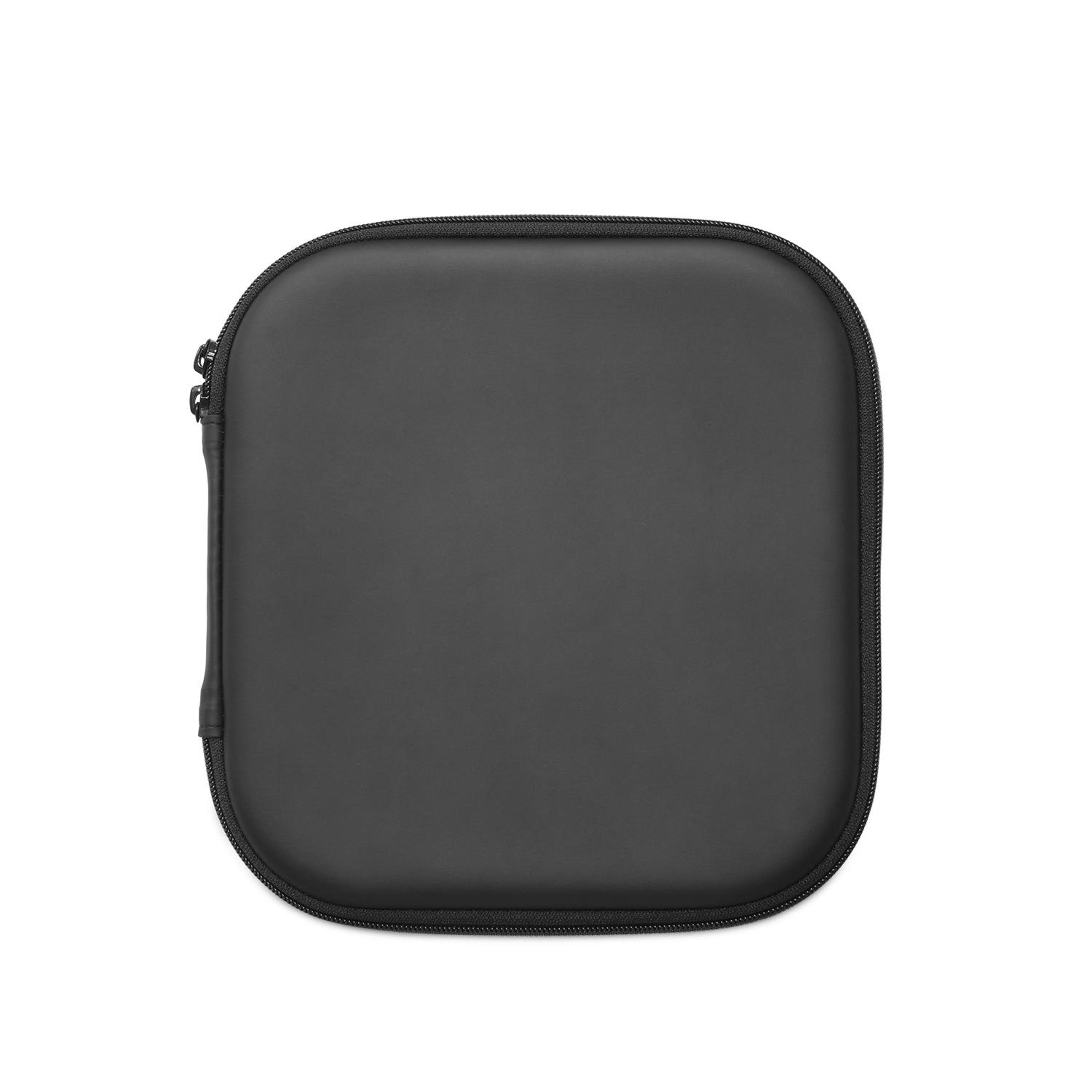 pu leather protective storage case for apple mac mini m1 shockproof travel bag (black)