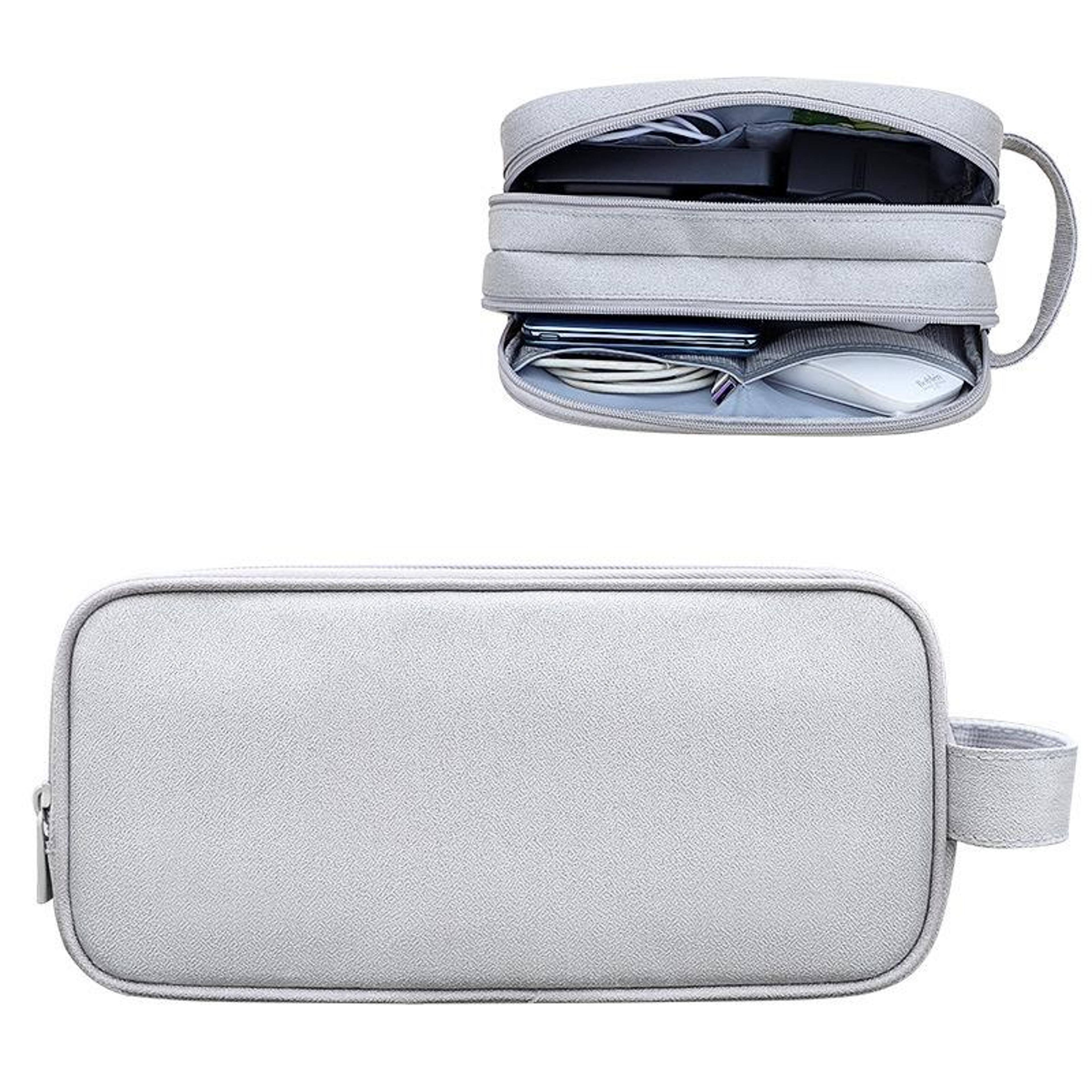 double layer large capacity digital accessories storage bag travel cable organizer pouch