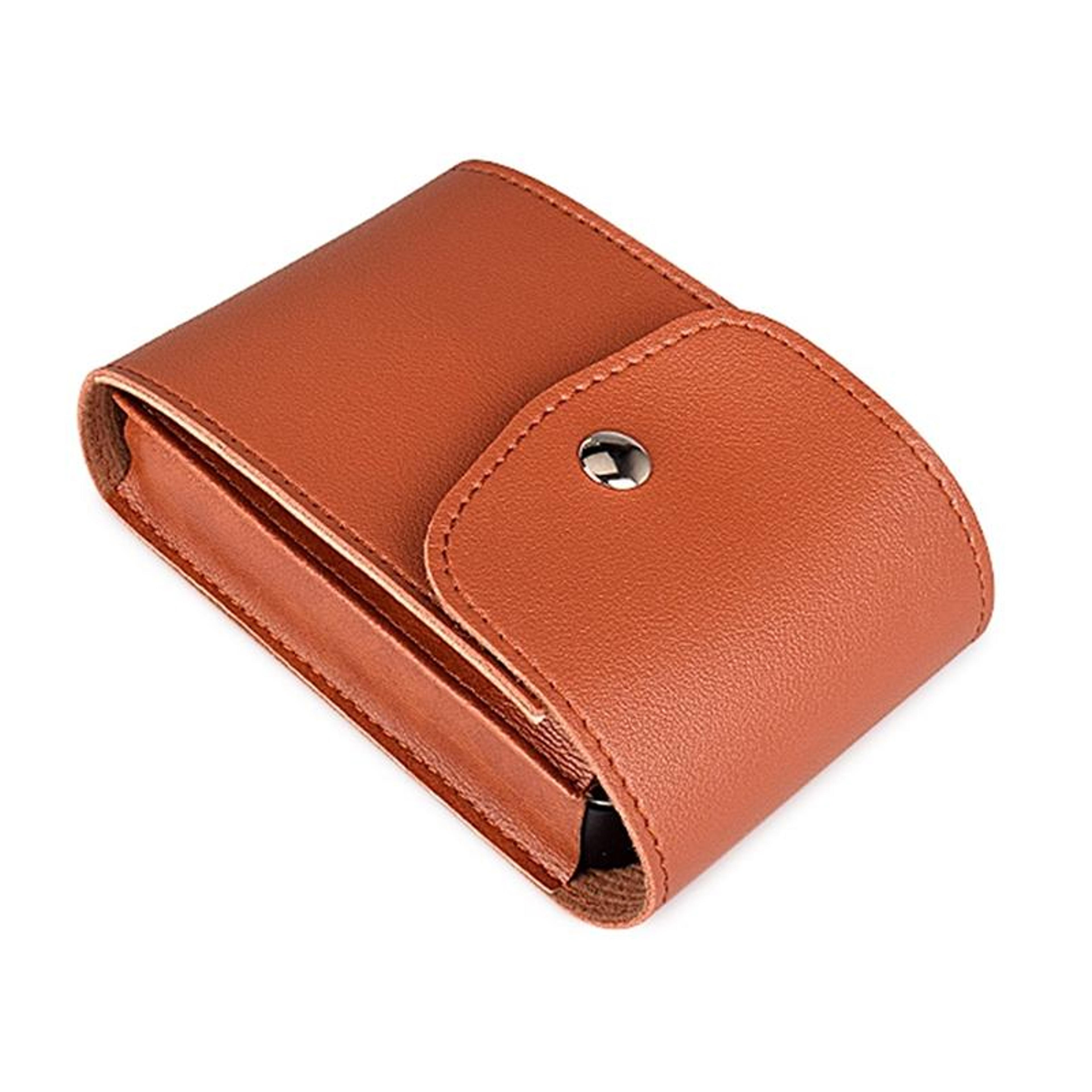 pu leather digital accessory storage bag compact cable organizer pouch for travel