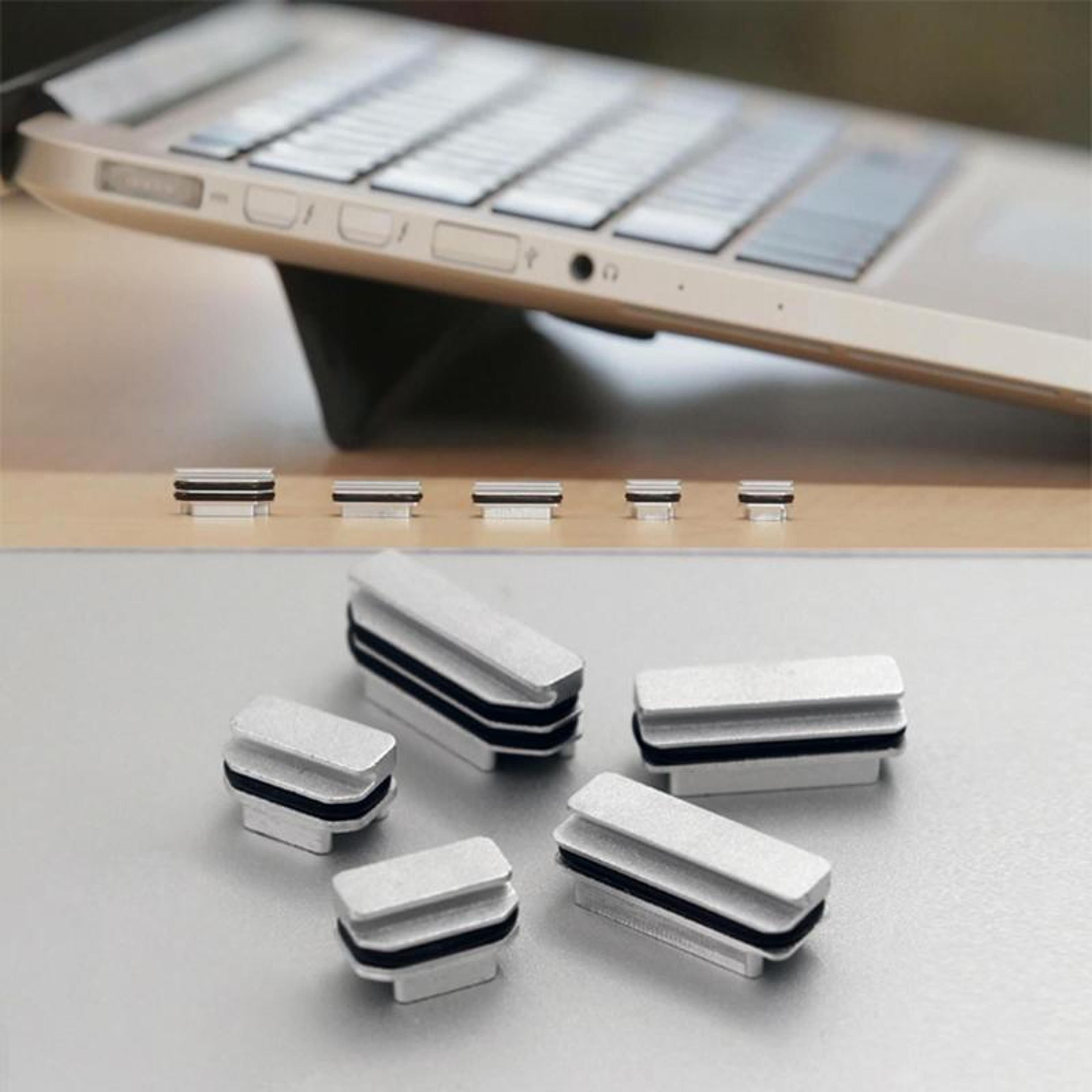 hidden aluminum alloy macbook pro dust plug anti dust port protector 13.3 15 inch