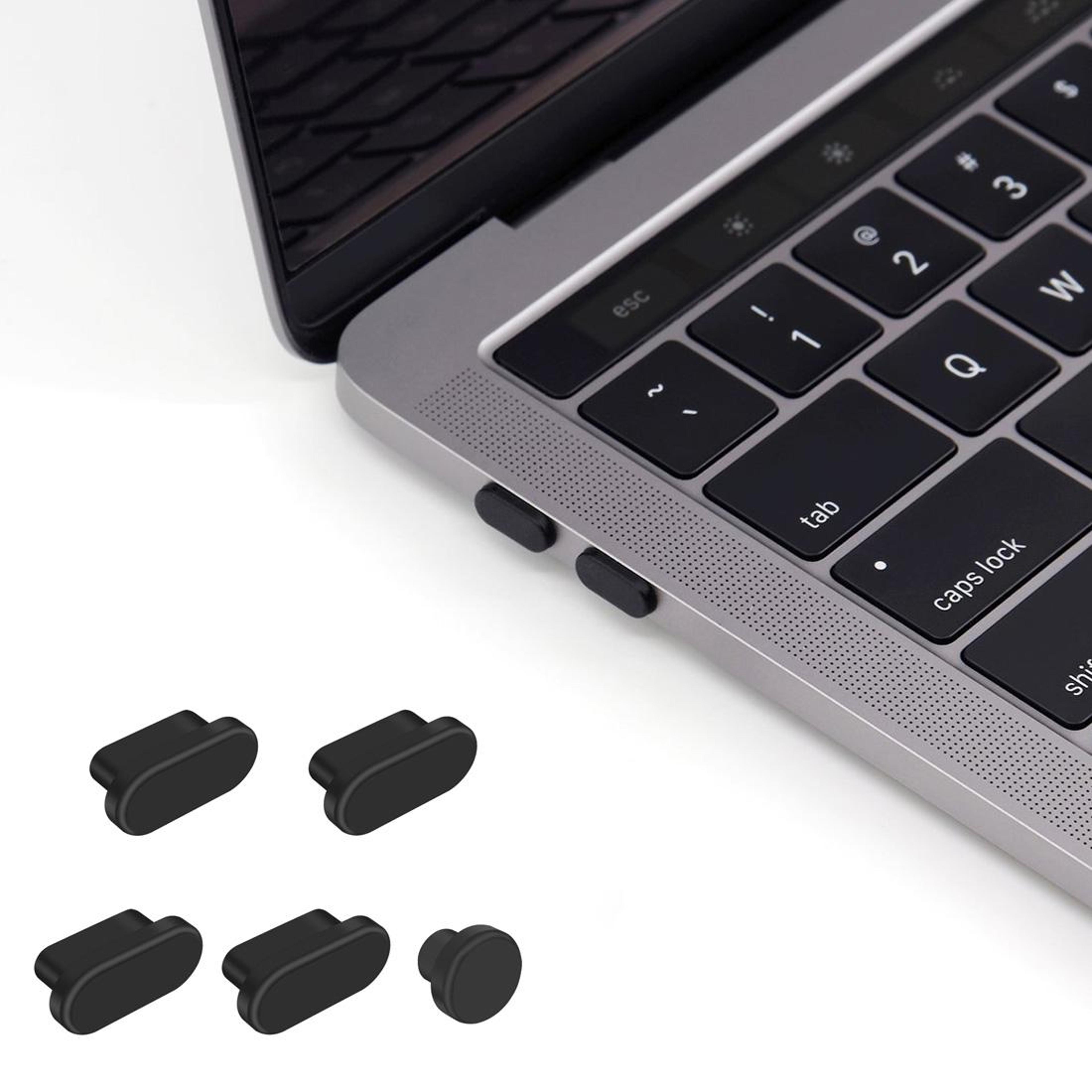 5 in 1 macbook dustproof charging port protection kit for macbook pro and macbook 12 inch