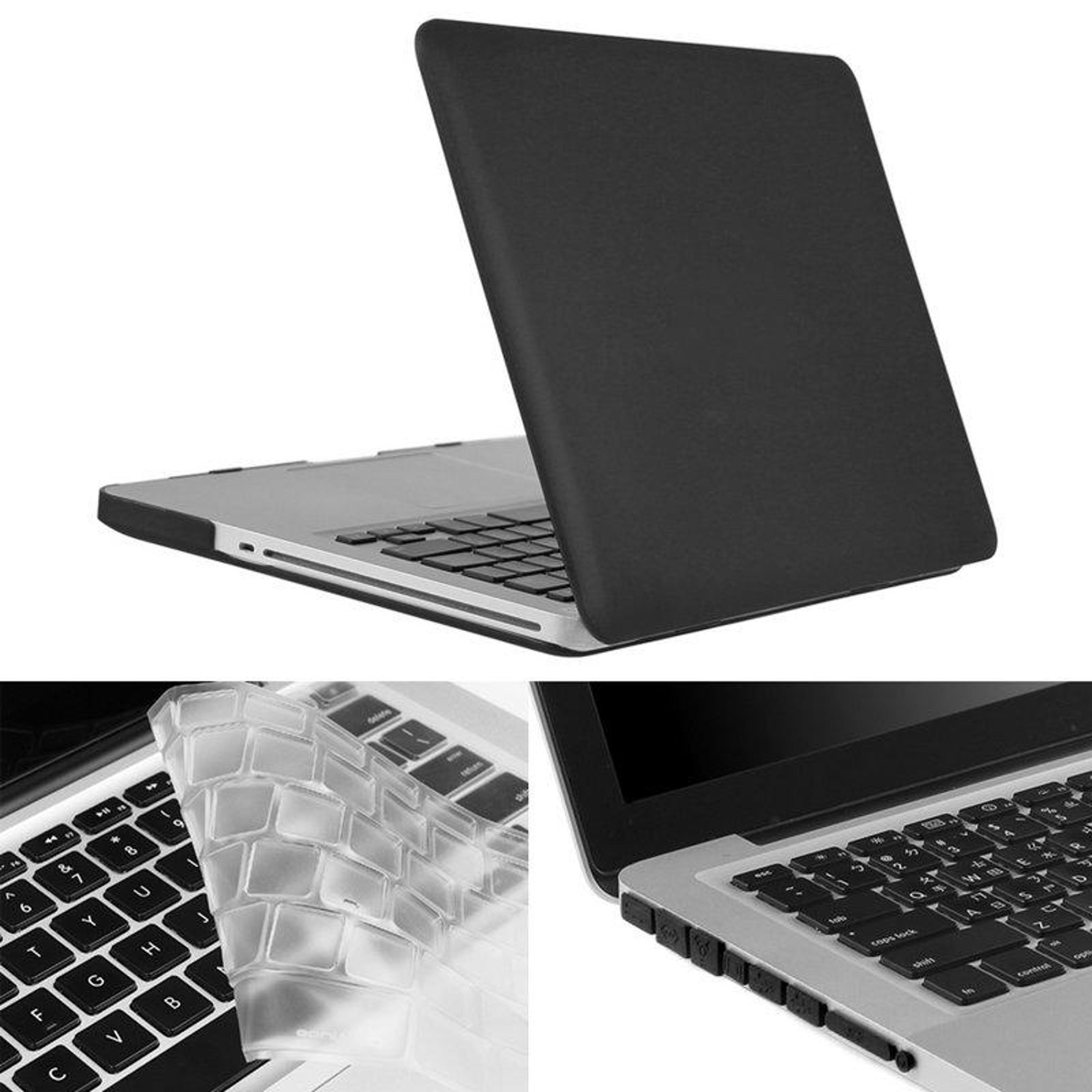 macbook pro 13.3 a1278 frosted hard shell case 3-in-1 keyboard cover & dust