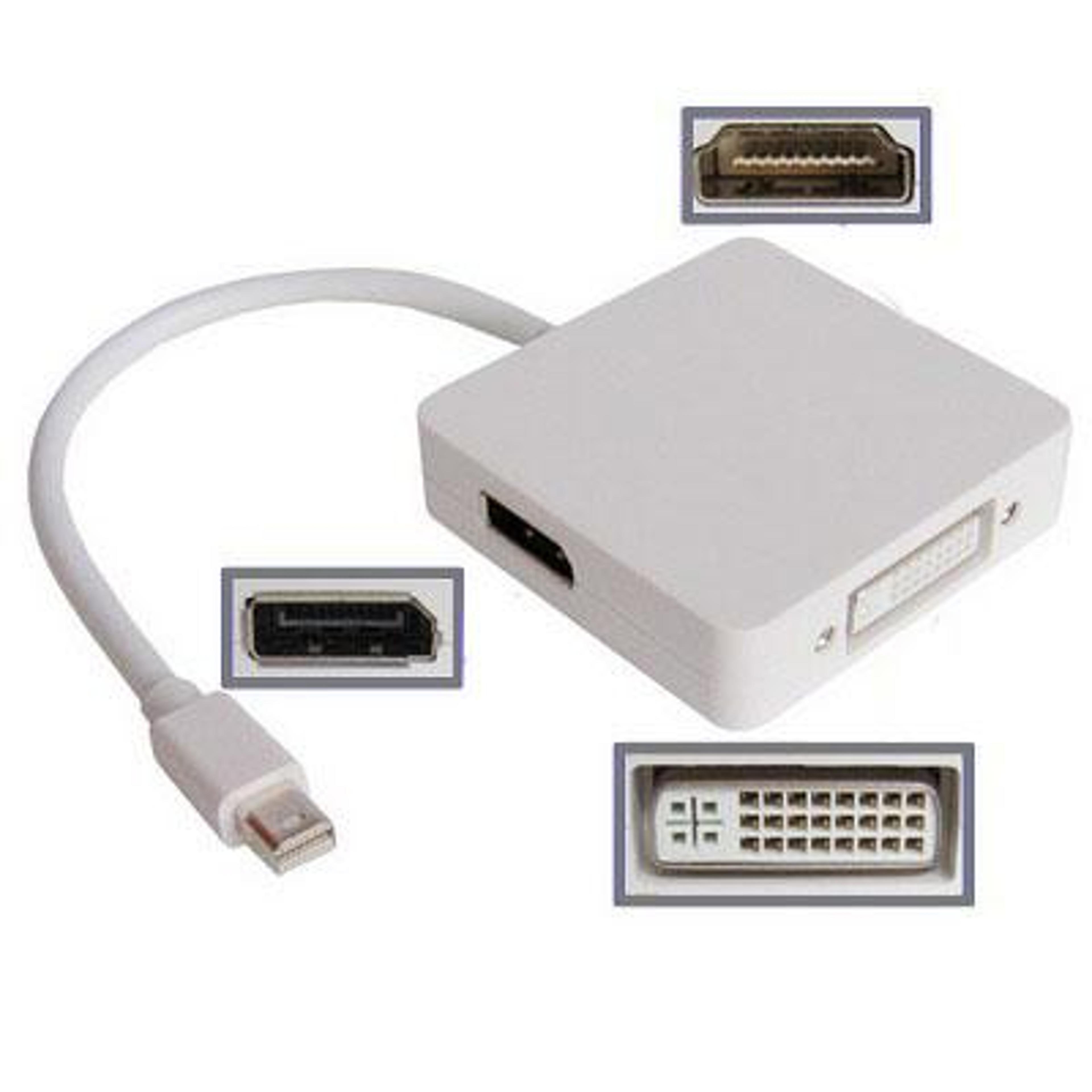 mini displayport to hdmi dvi displayport adapter for mac apple white