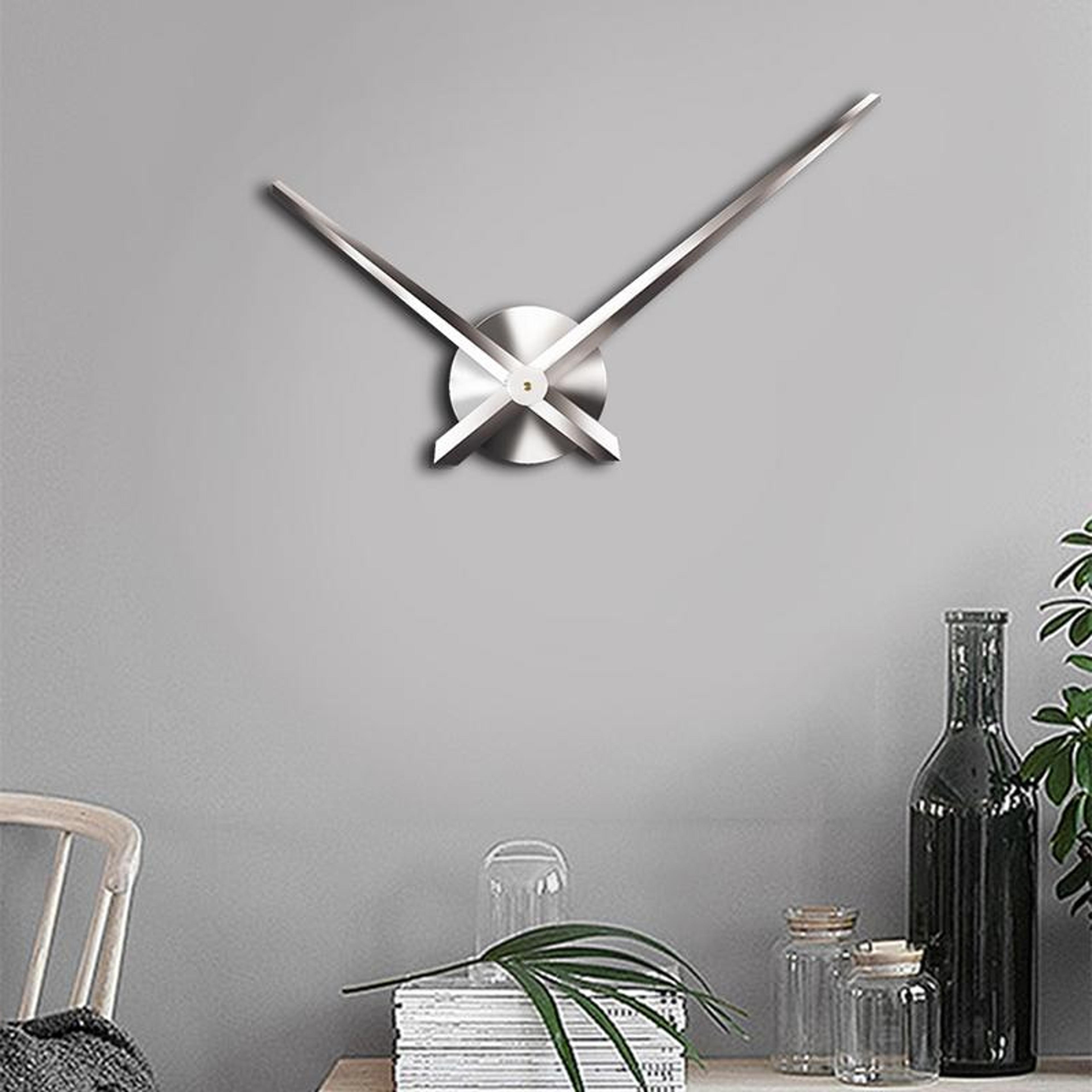 diy stainless steel wall clock large 40 inch modern mirror wall clock for home decor