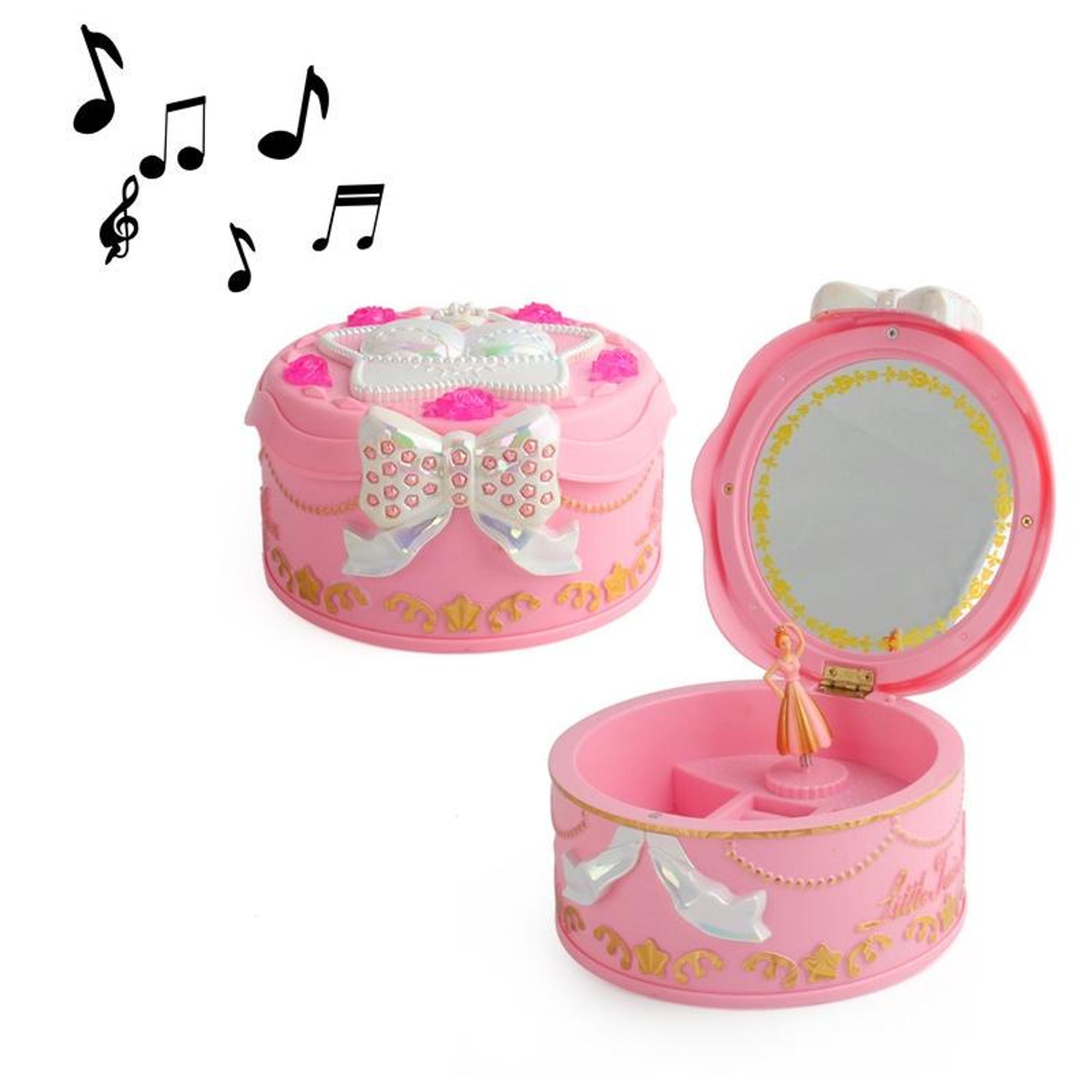 rotating ballet music box for kids pink dancing ballerina jewelry organizer