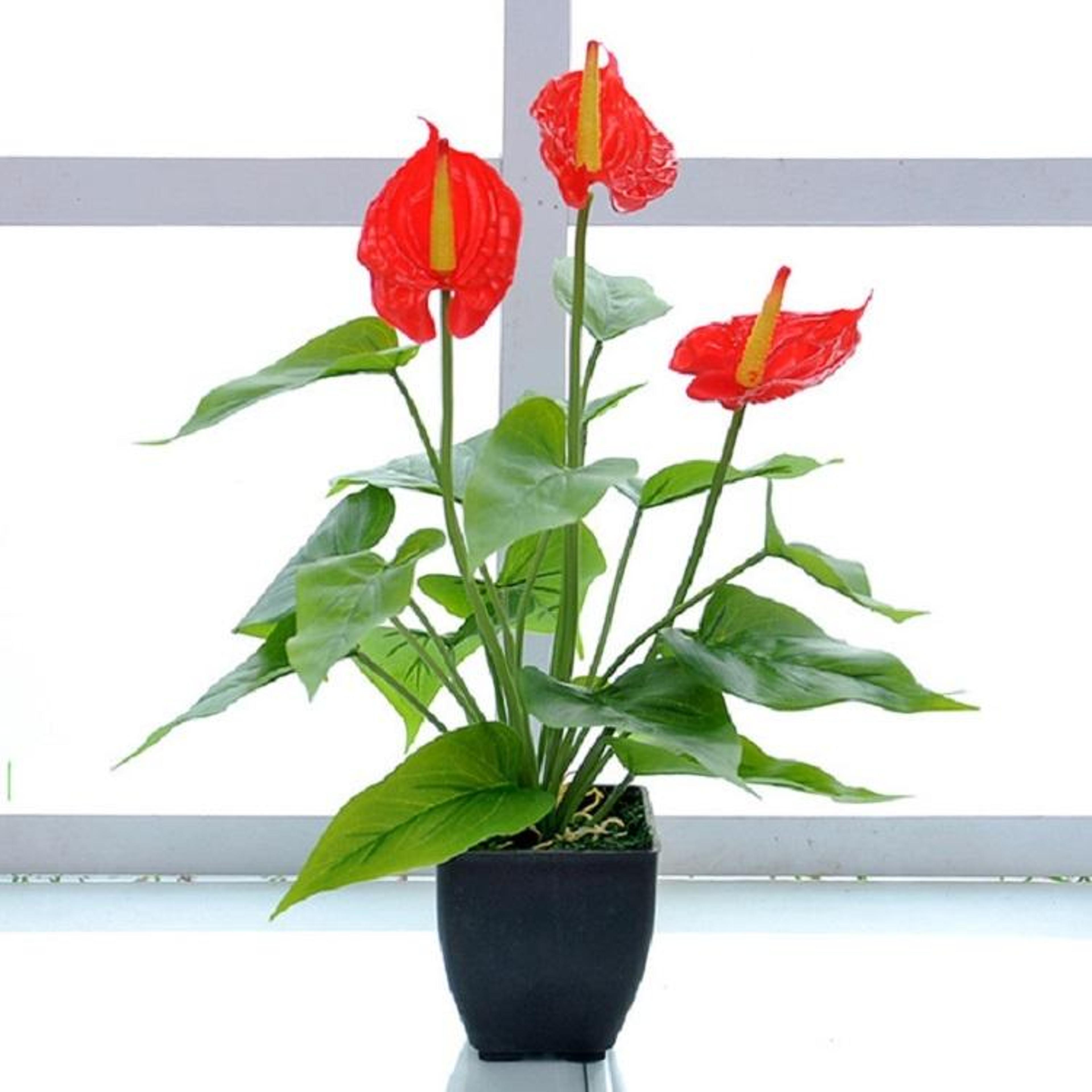 artificial calla lily potted plant realistic indoor home decor