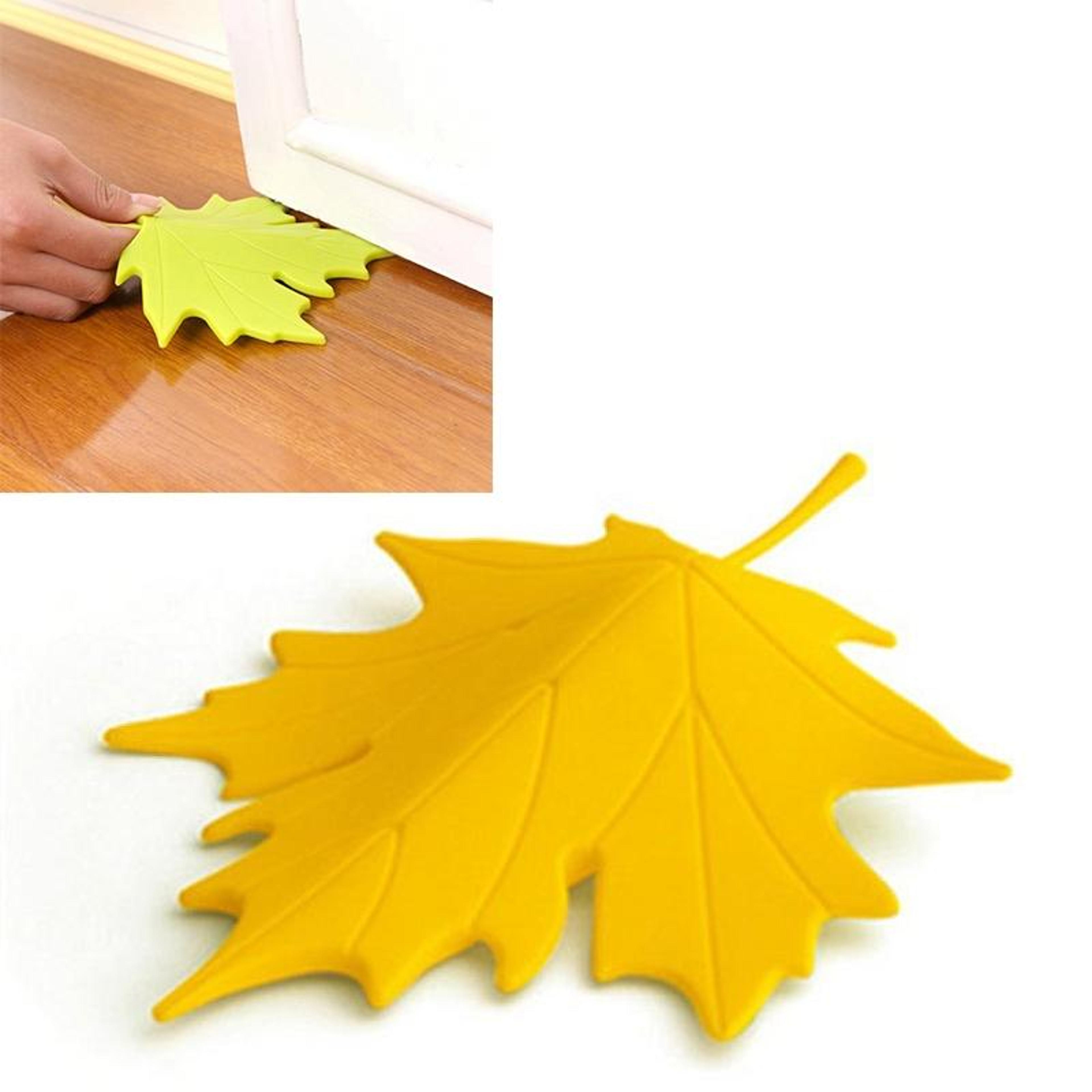 maple leaf door stopper decorative finger safety door stop for home and nursery