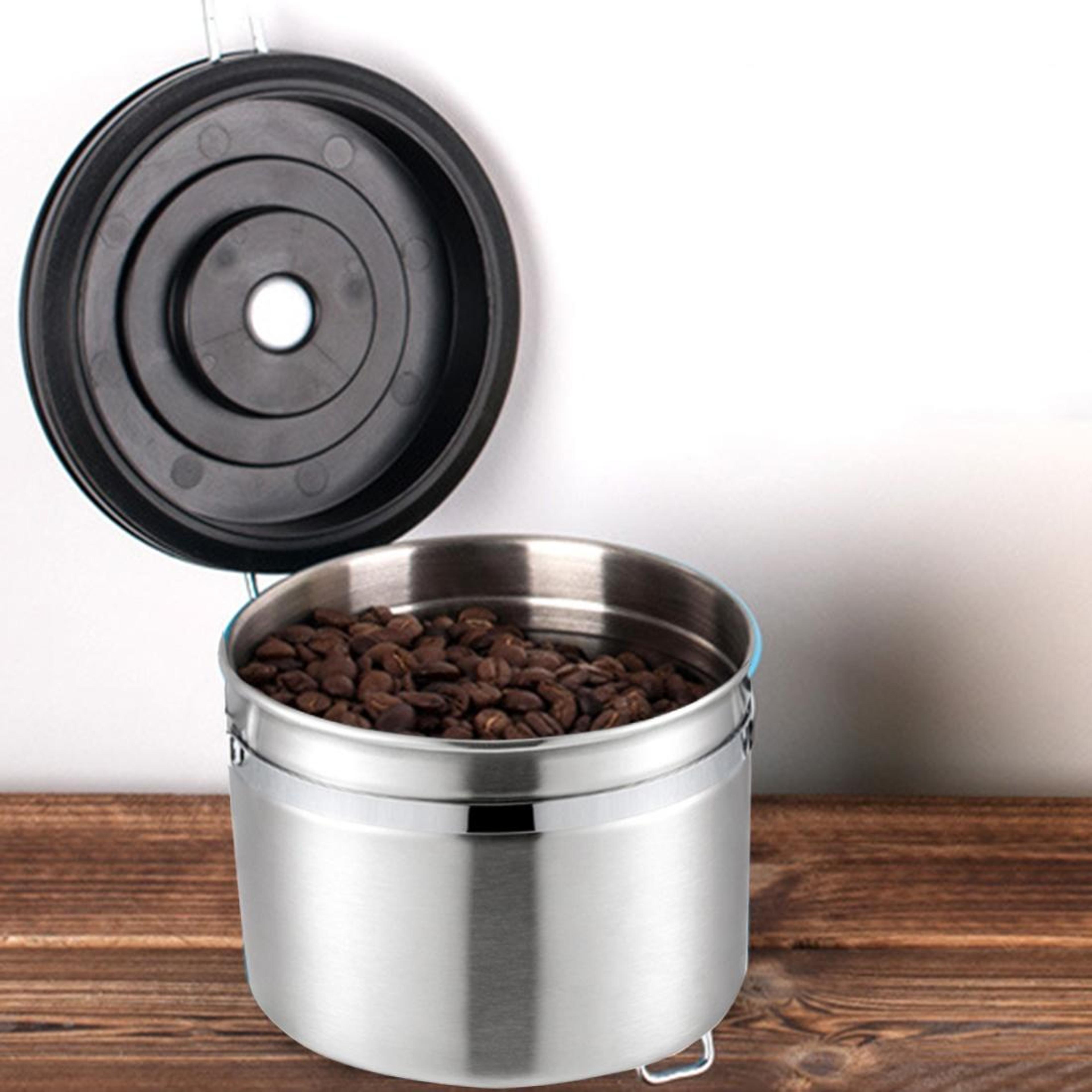 freshlock 800ml coffee bean storage container with co2 valve, date tracker & airtight seal