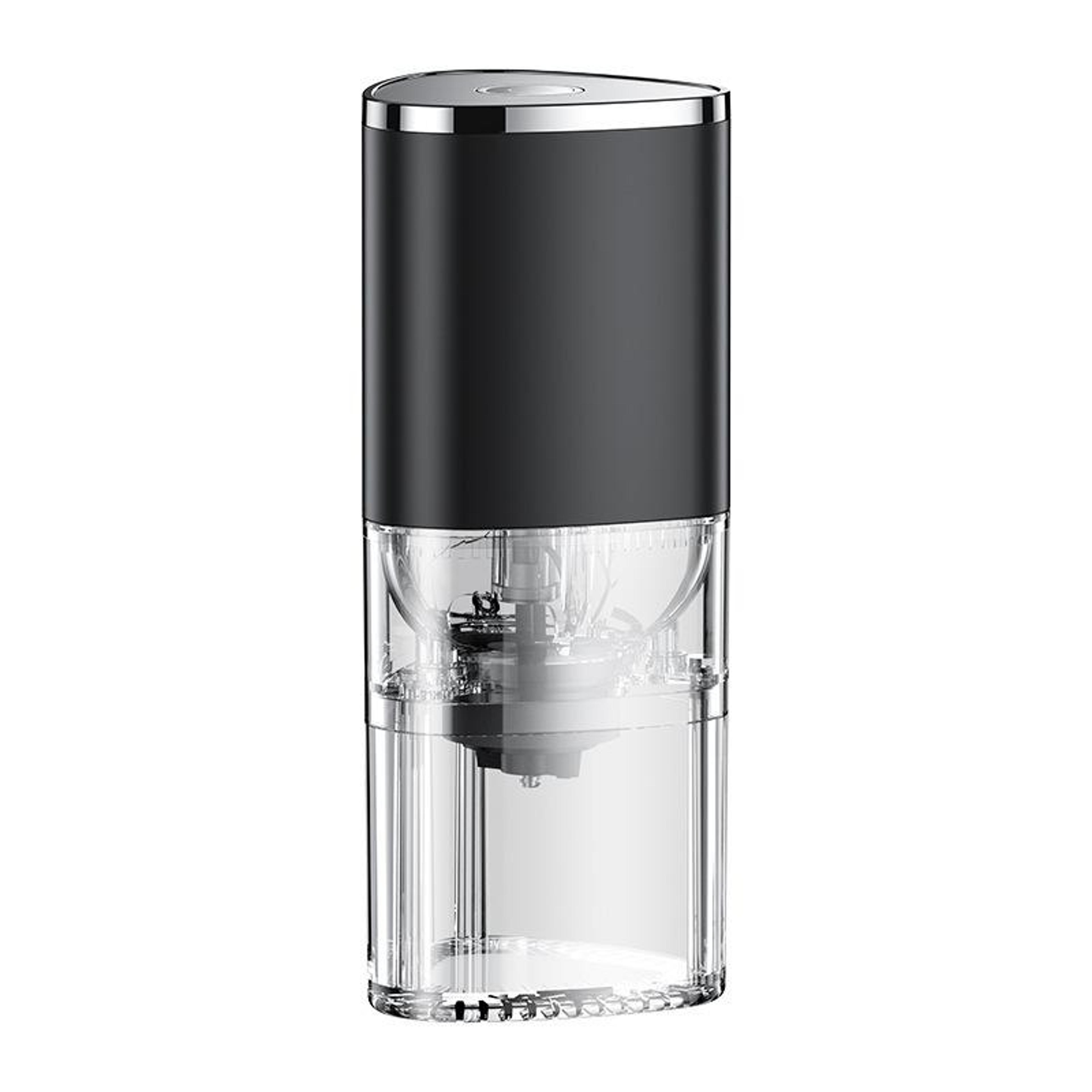 magnetic snap portable electric coffee grinder with adjustable ceramic burr & led light