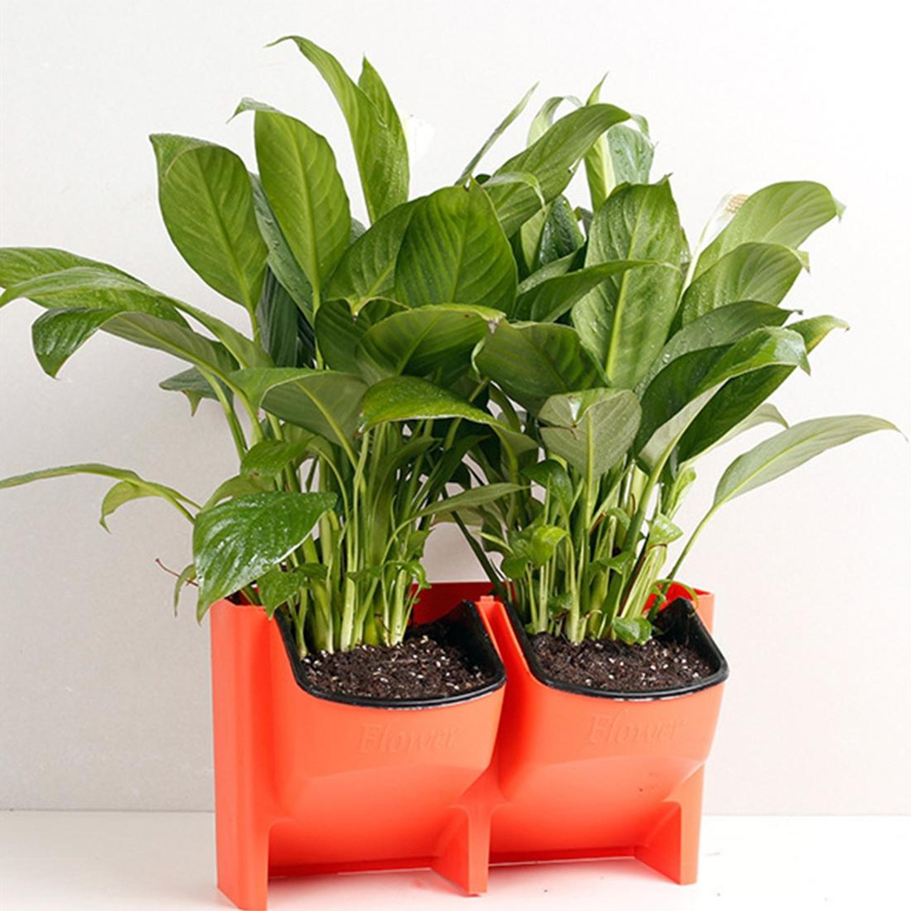 vertical wall garden stackable hanging flower pot planter