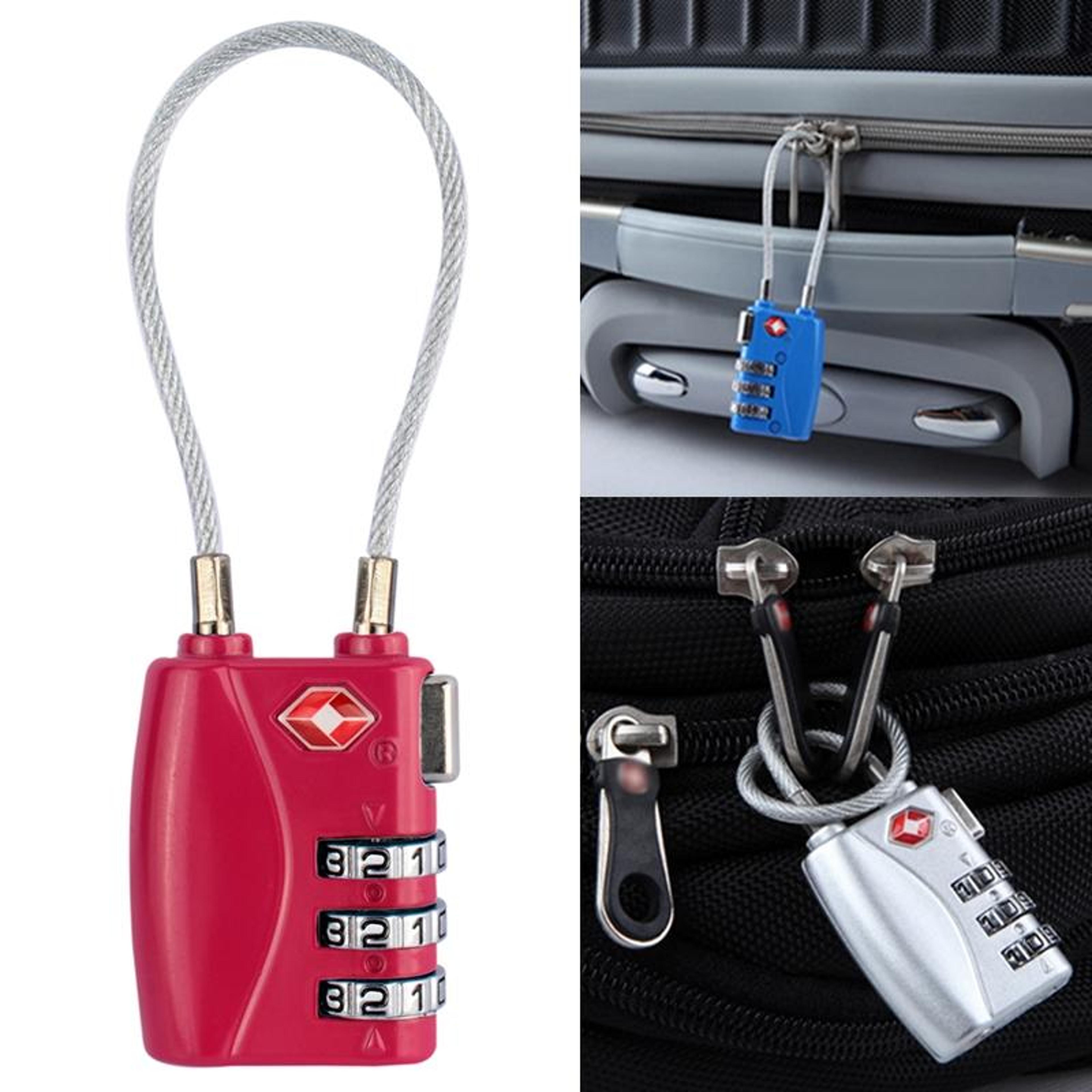 jasit heavy duty tsa approved luggage lock durable zinc alloy 3 digit combination padlock
