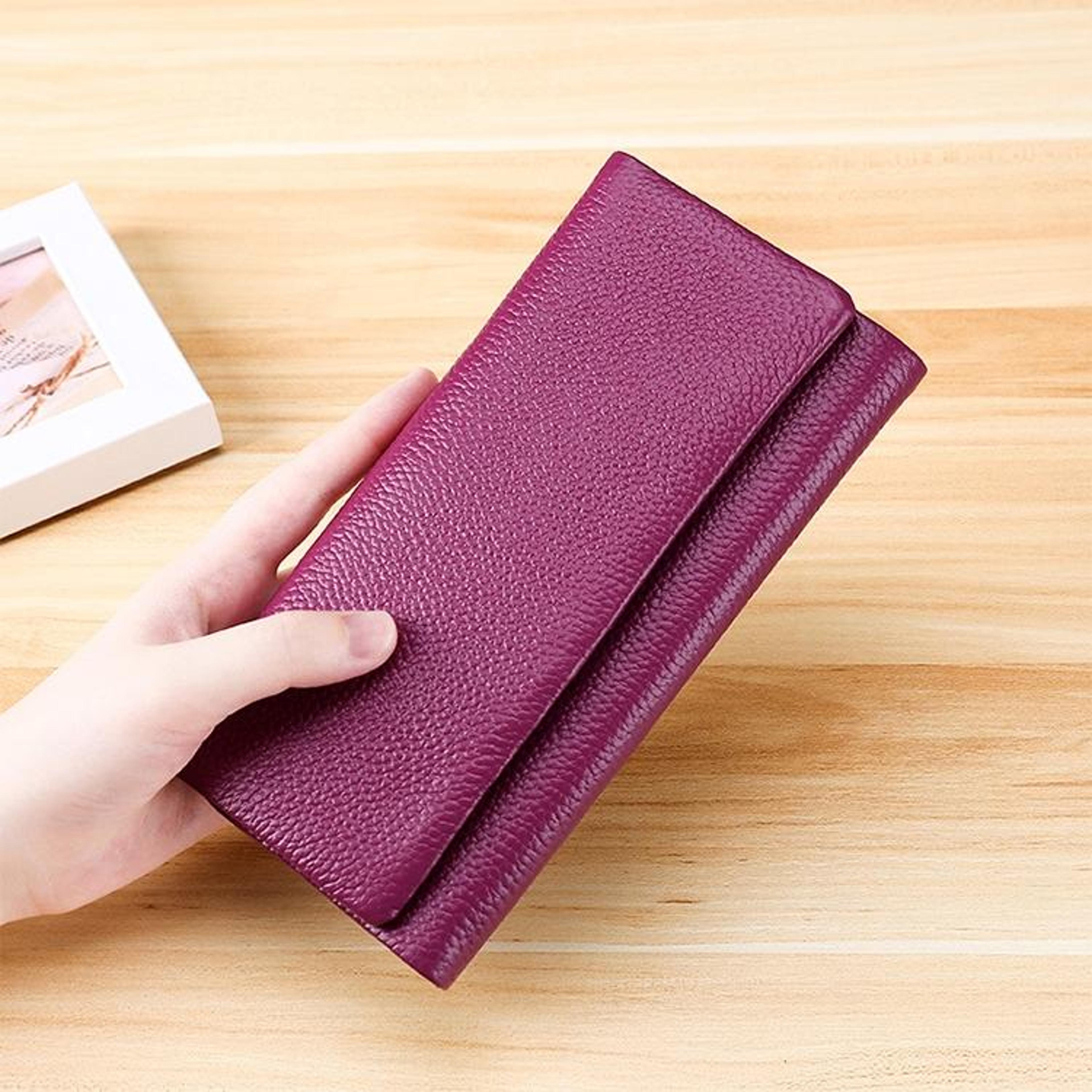 elegance multi function leather wallet and large capacity purse