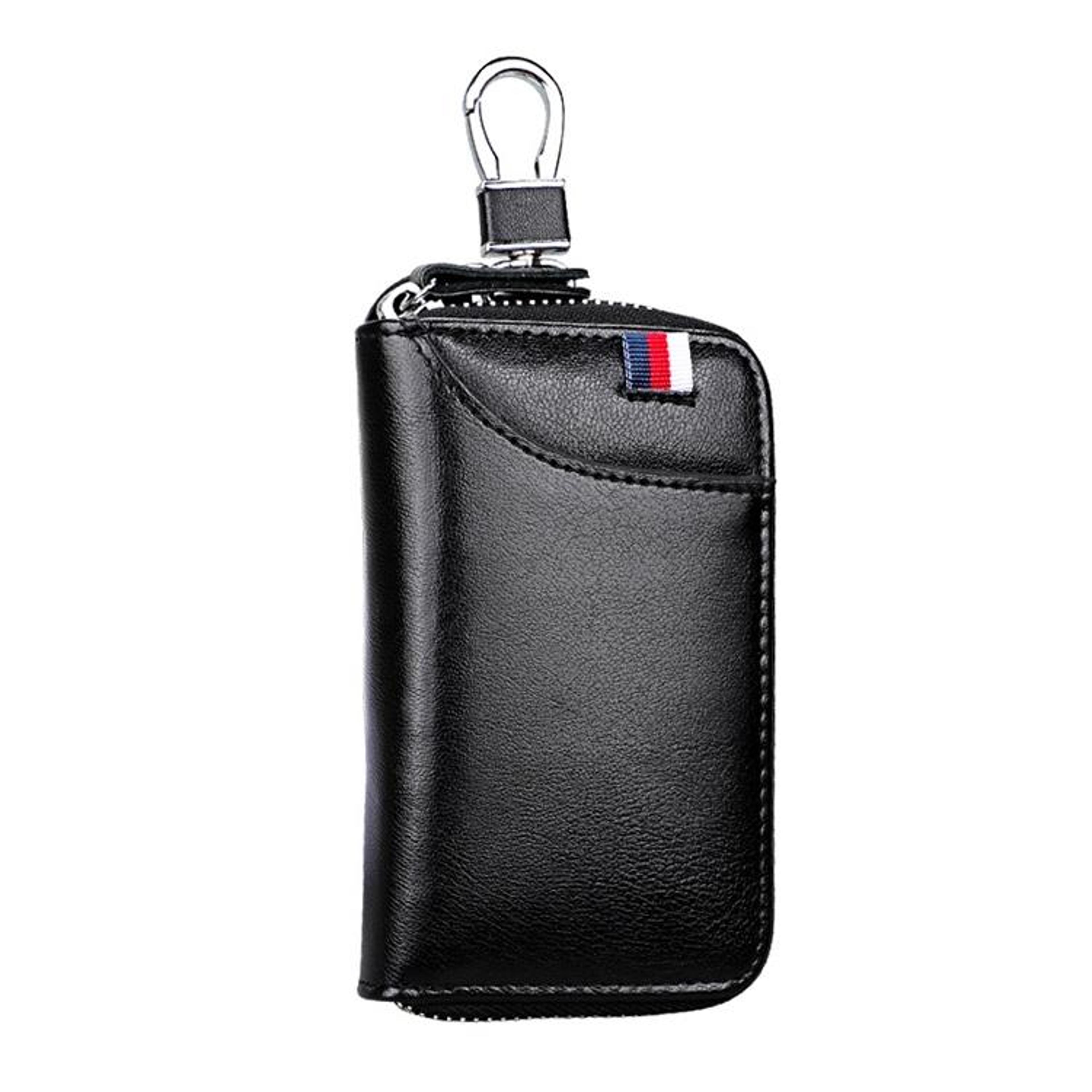 elite gear leather key and wallet belt pouch multi-functional waist hanging travel bag with zipper storage
