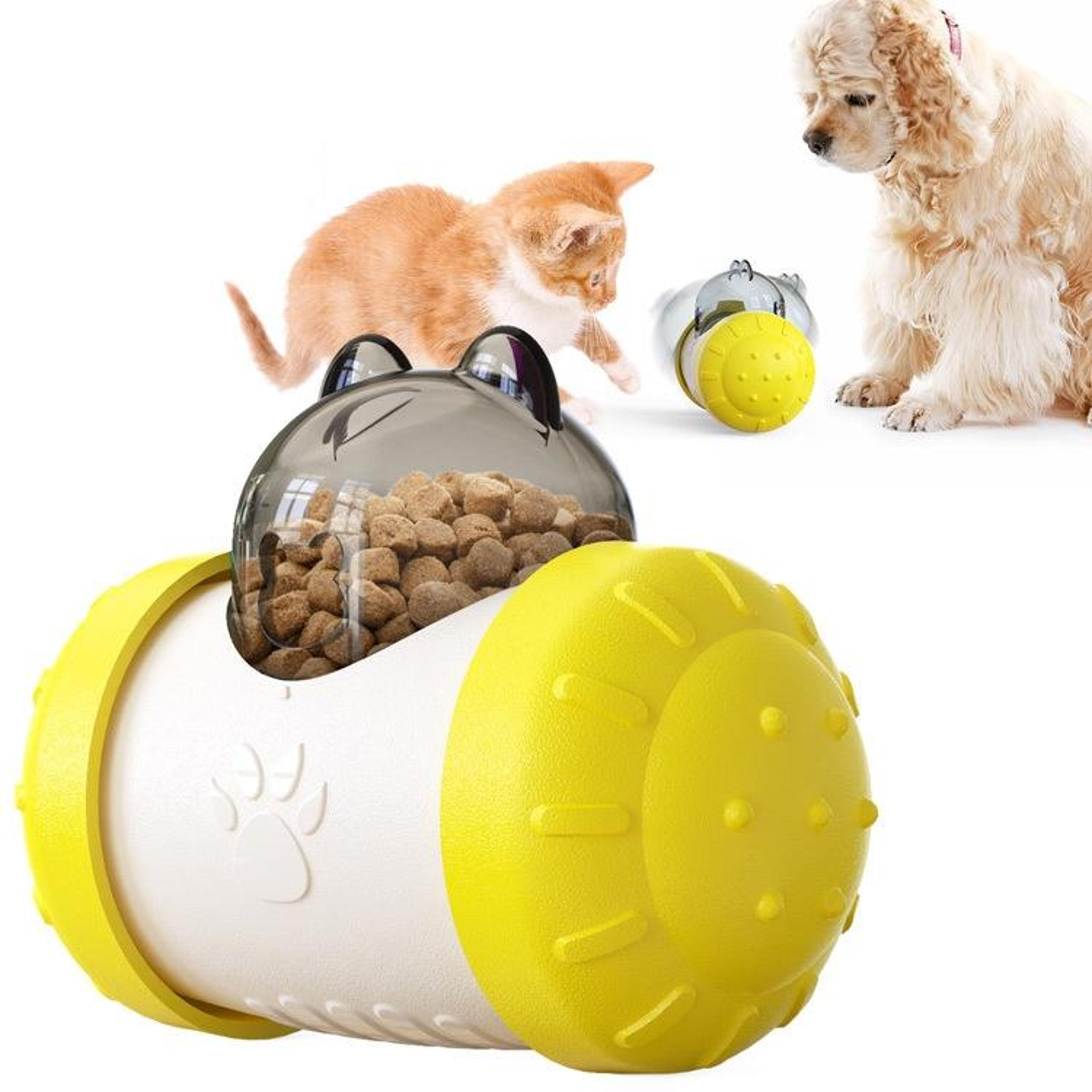 smart wobble treat dispenser toy for dogs & cats interactive pet puzzle feeder balance toy