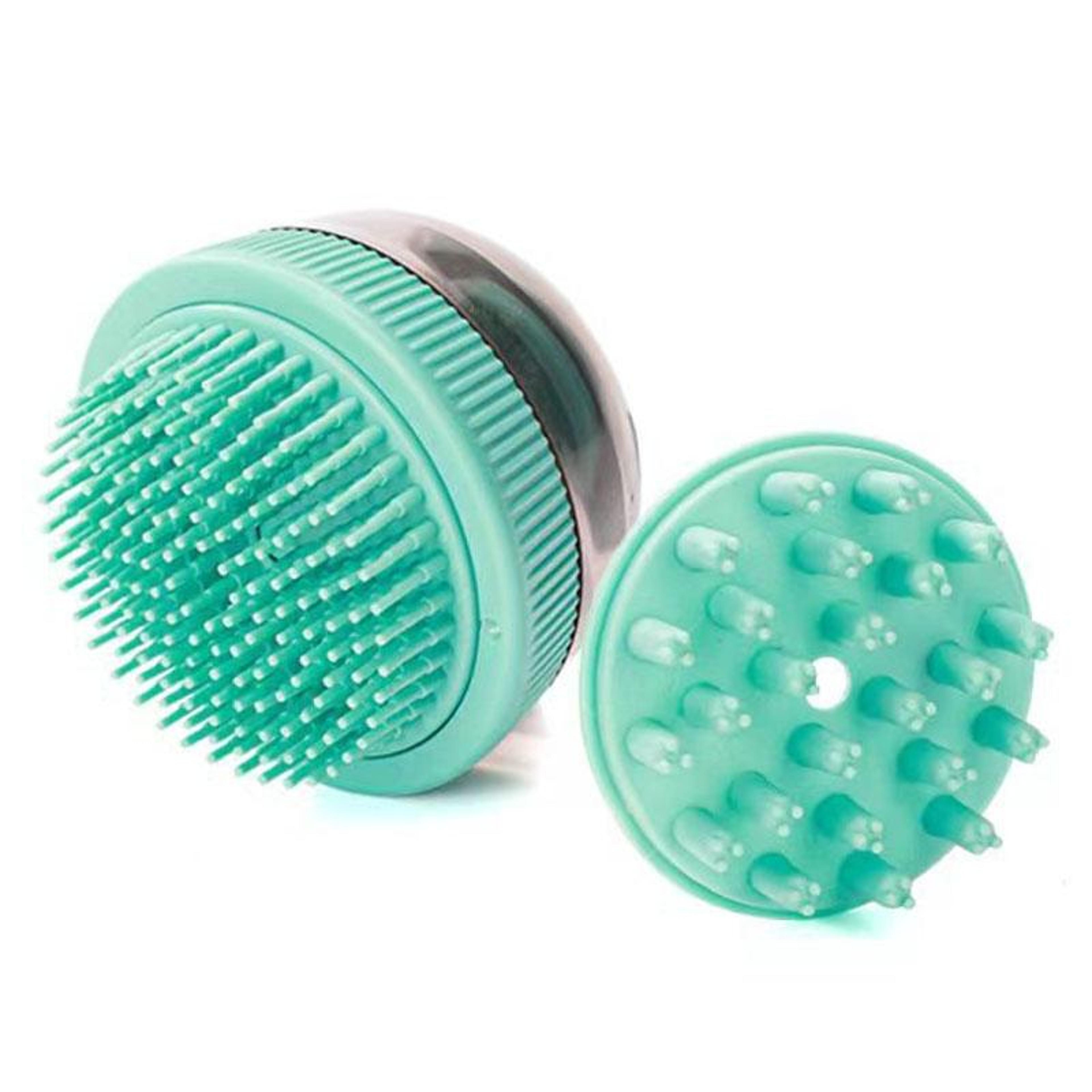 refillable shower gel pet bathing brush & cat and dog massage brush easy clean & soft rubber grip