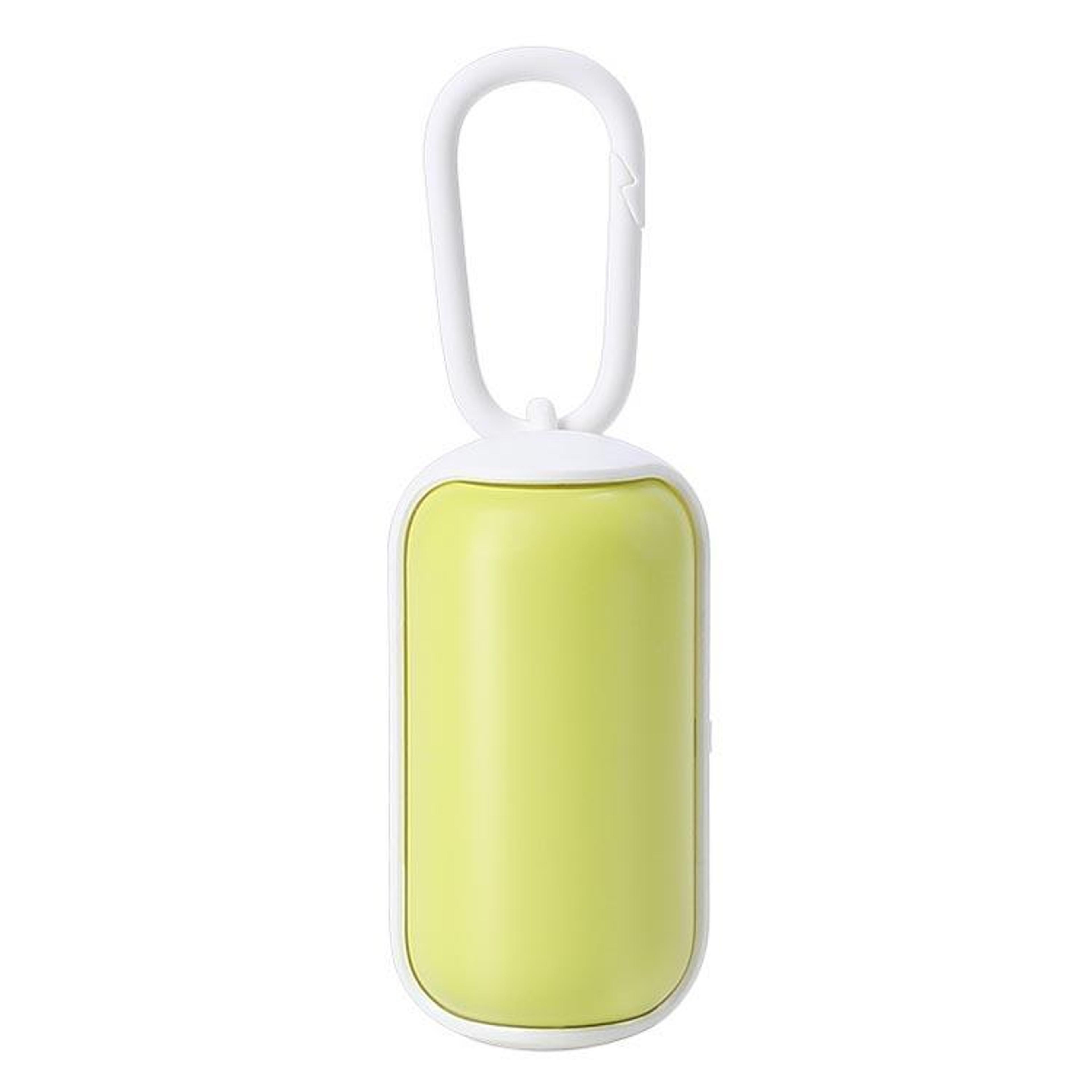 portable dog poop bag dispenser & hands-free waste pickup tool with 15 bags