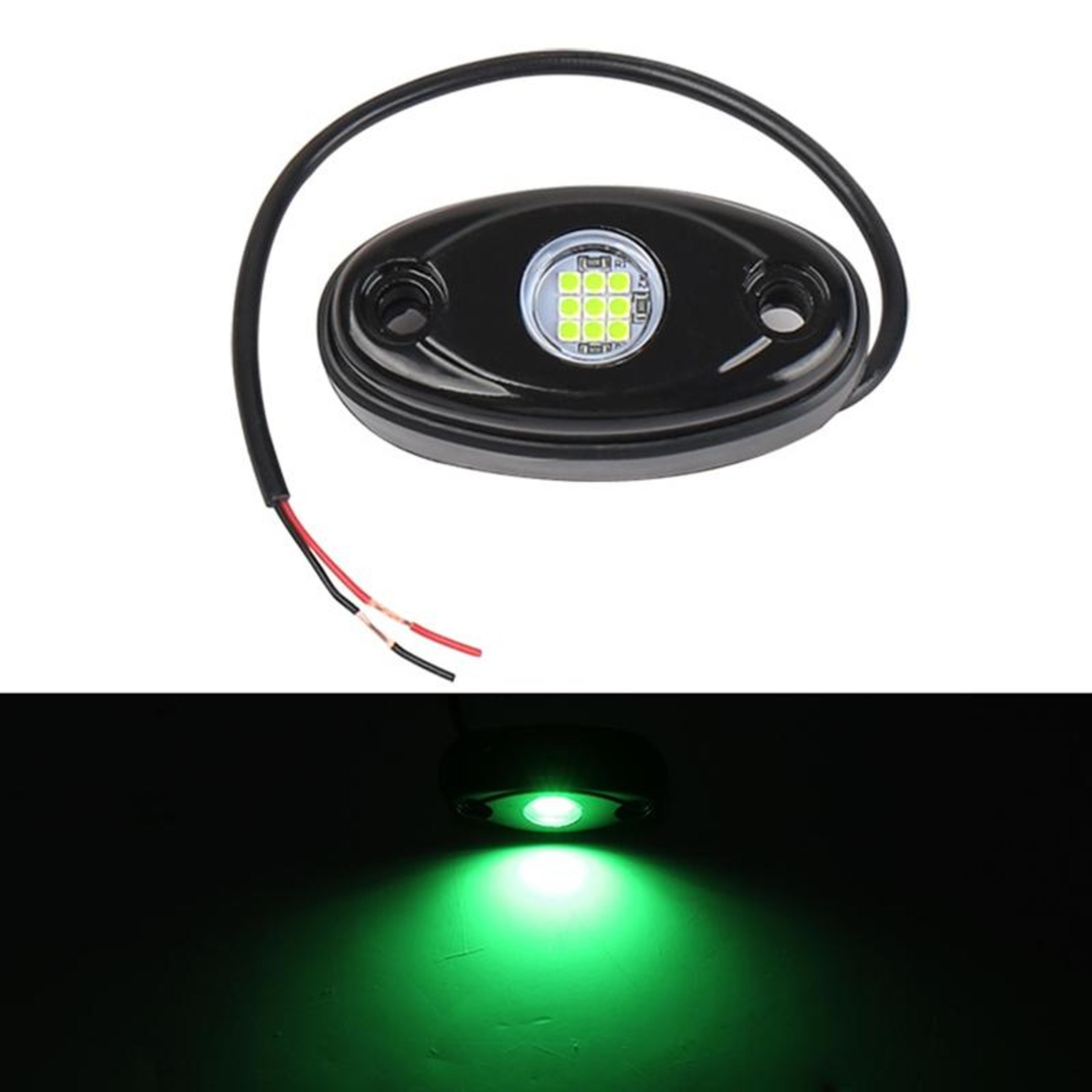 glowride universal car underglow led chassis lights kit for cars with green ambient deck lighting